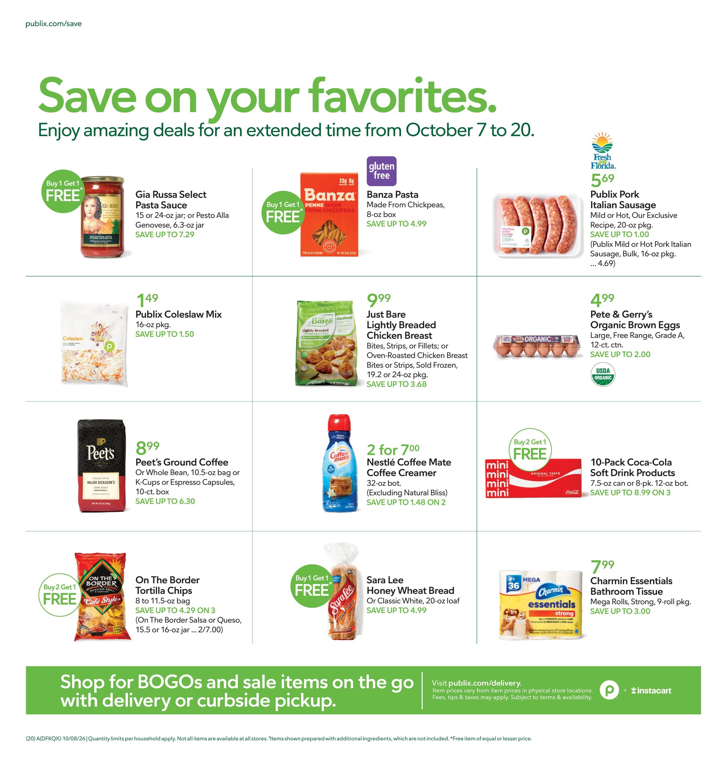 Publix (Cusseta Area, AL) Weekly Ad October 7 - 13, 2026