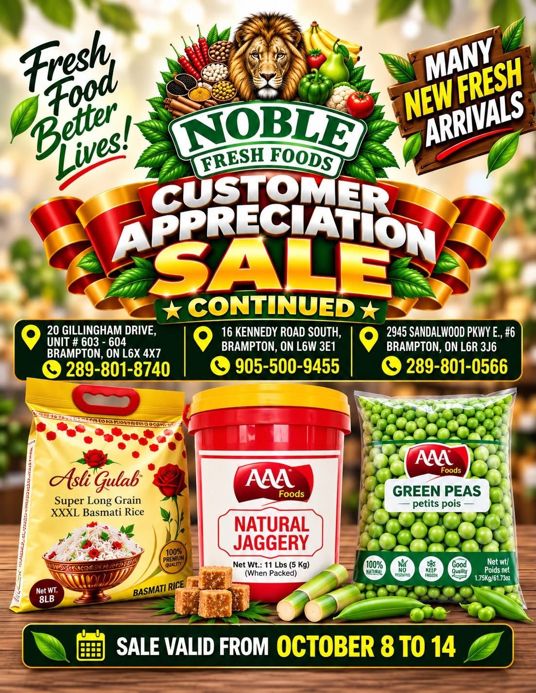 Noble Fresh Foods Flyer October 8 to 14