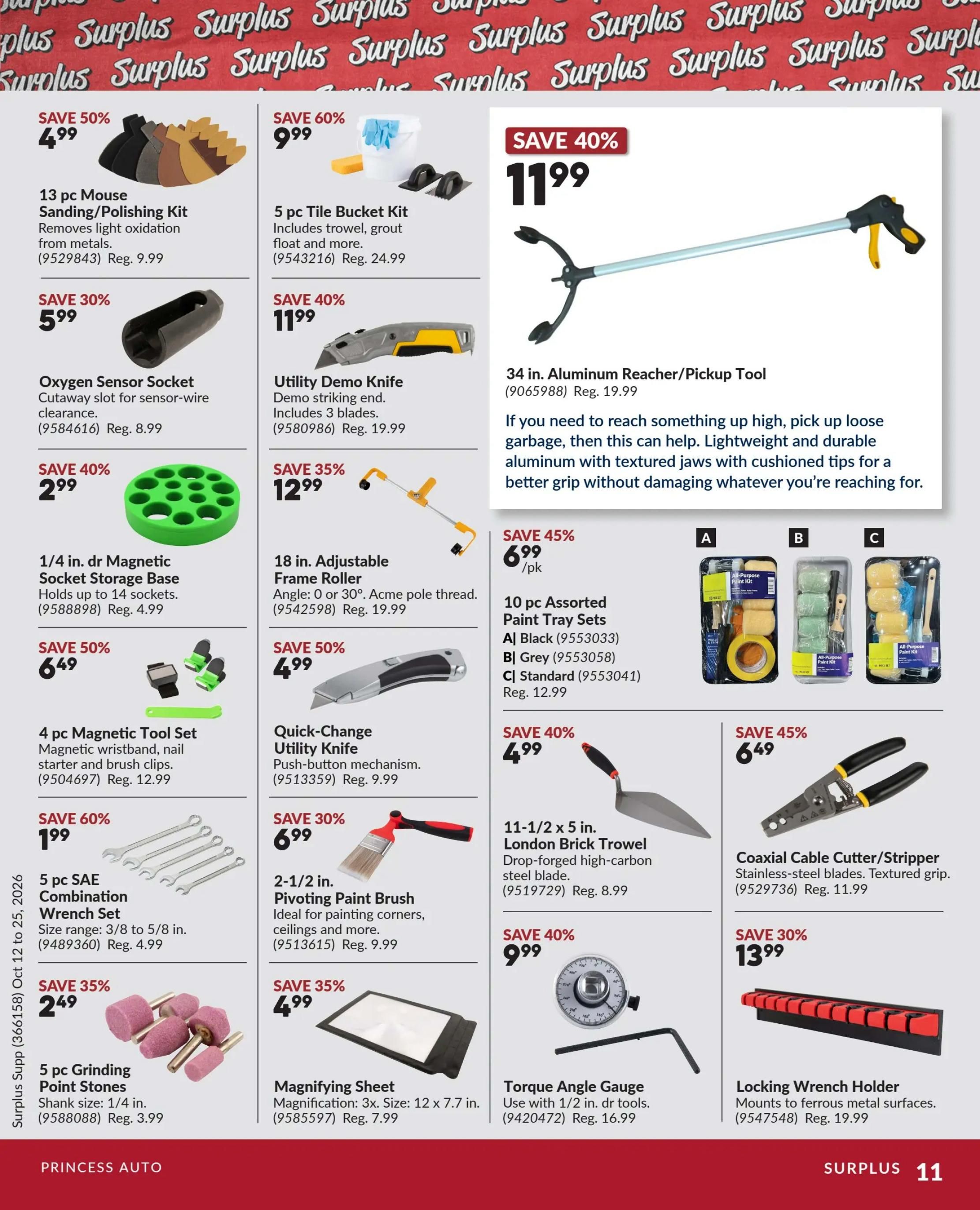 Princess Auto Flyer October 12 to 25