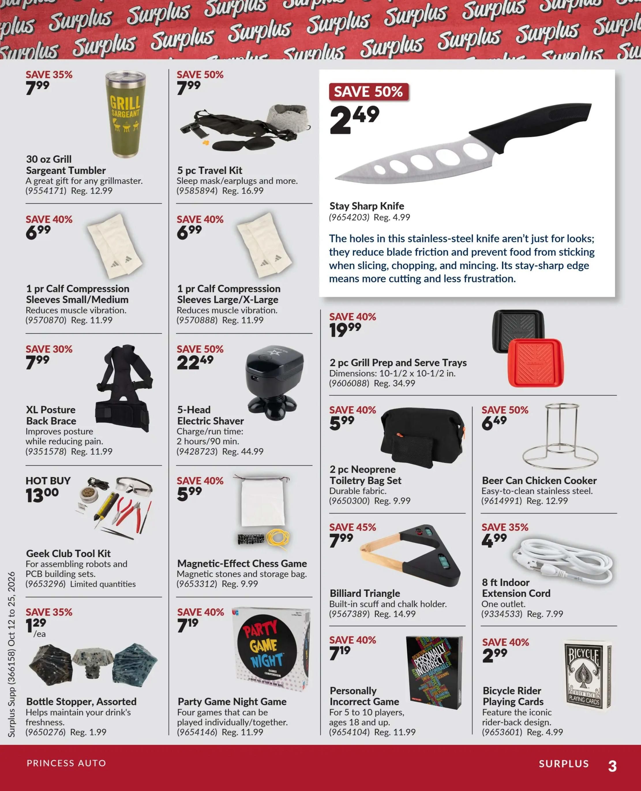 Princess Auto Flyer October 12 to 25