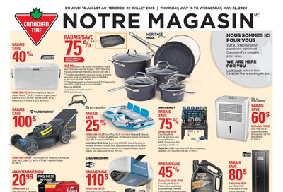 Canadian Tire (QC) Flyer July 16 to 22