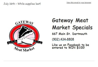 Gateway Meat Market Flyer July 16 to 22