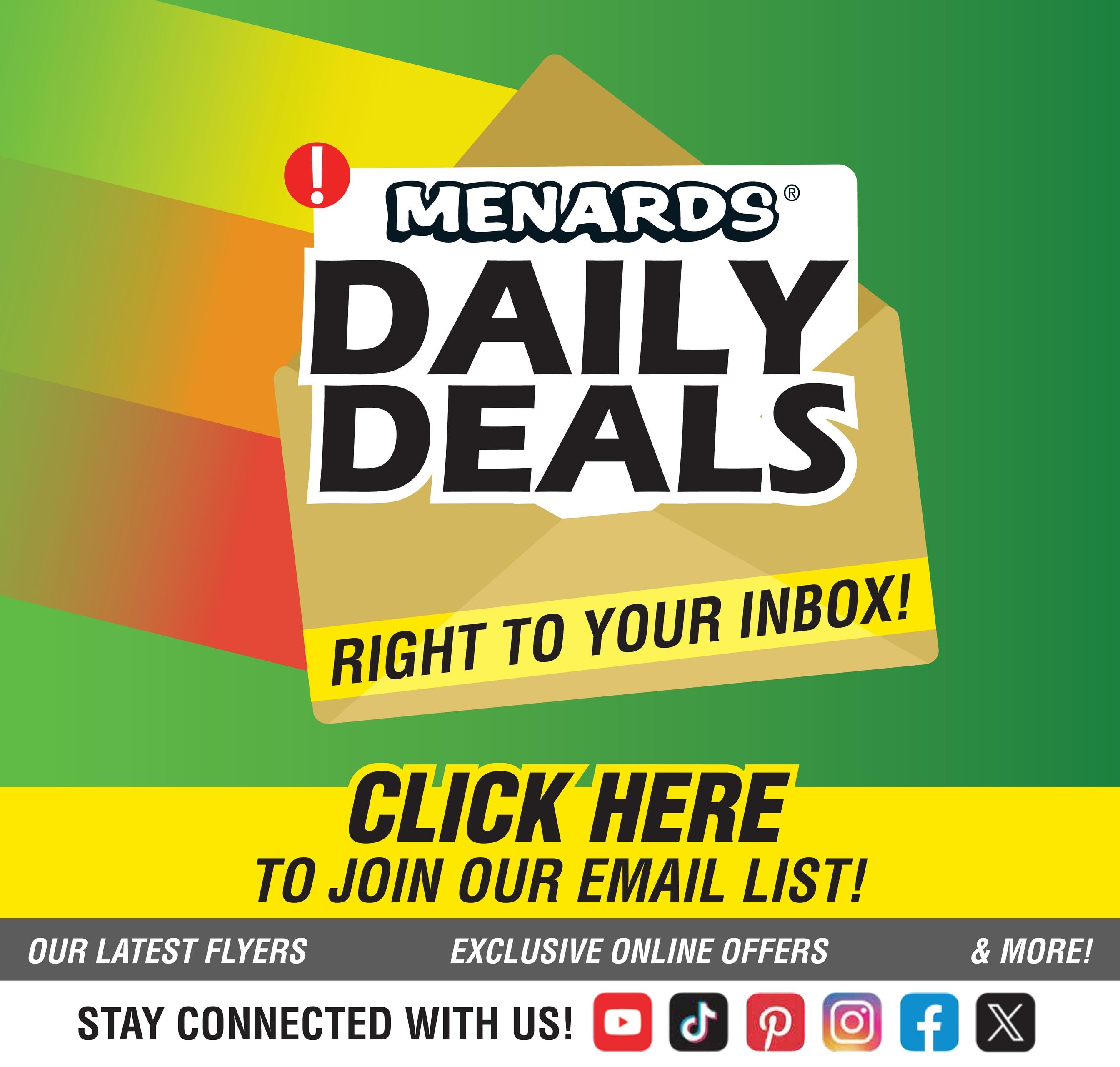 Menards (Hemlock Area, MI) 11% Rebate Sale Weekly Ad October 7 - 18, 2026