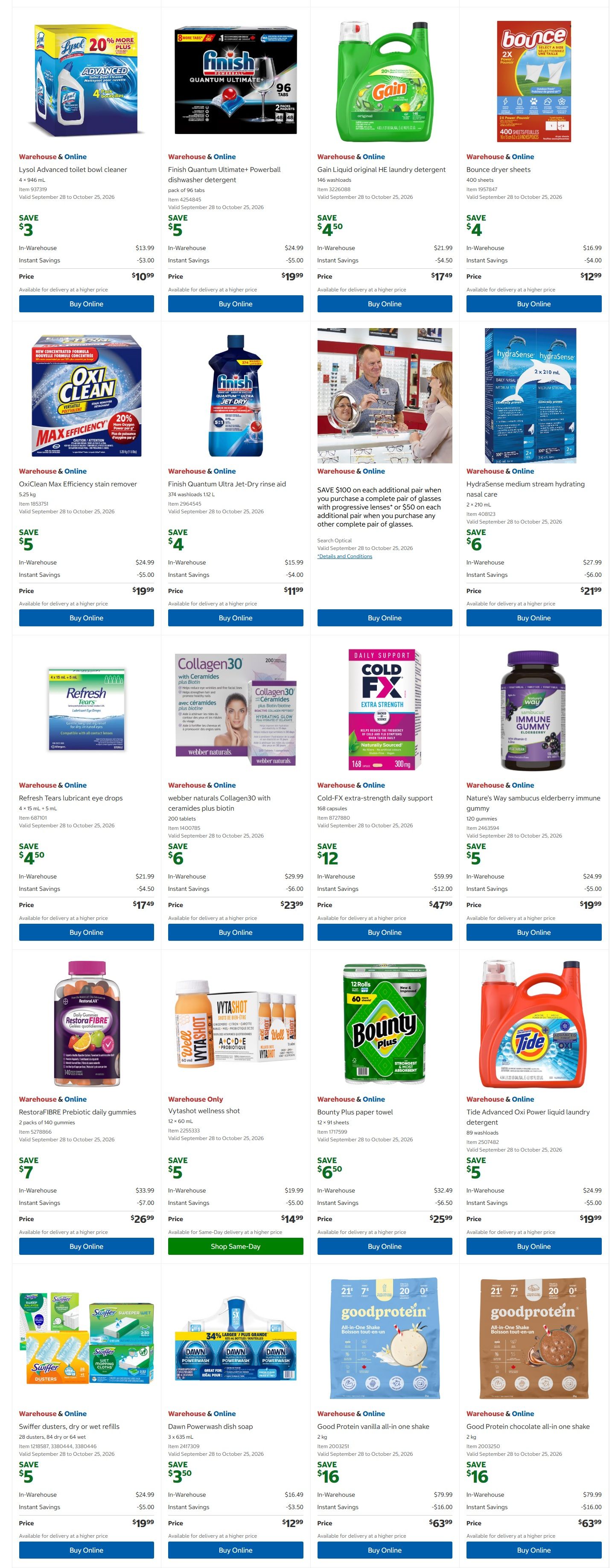 Costco (West, ON, Atlantic Canada) Warehouse Offers October 12 to 25