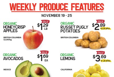 Pomme Natural Market Flyer November 19 to 25