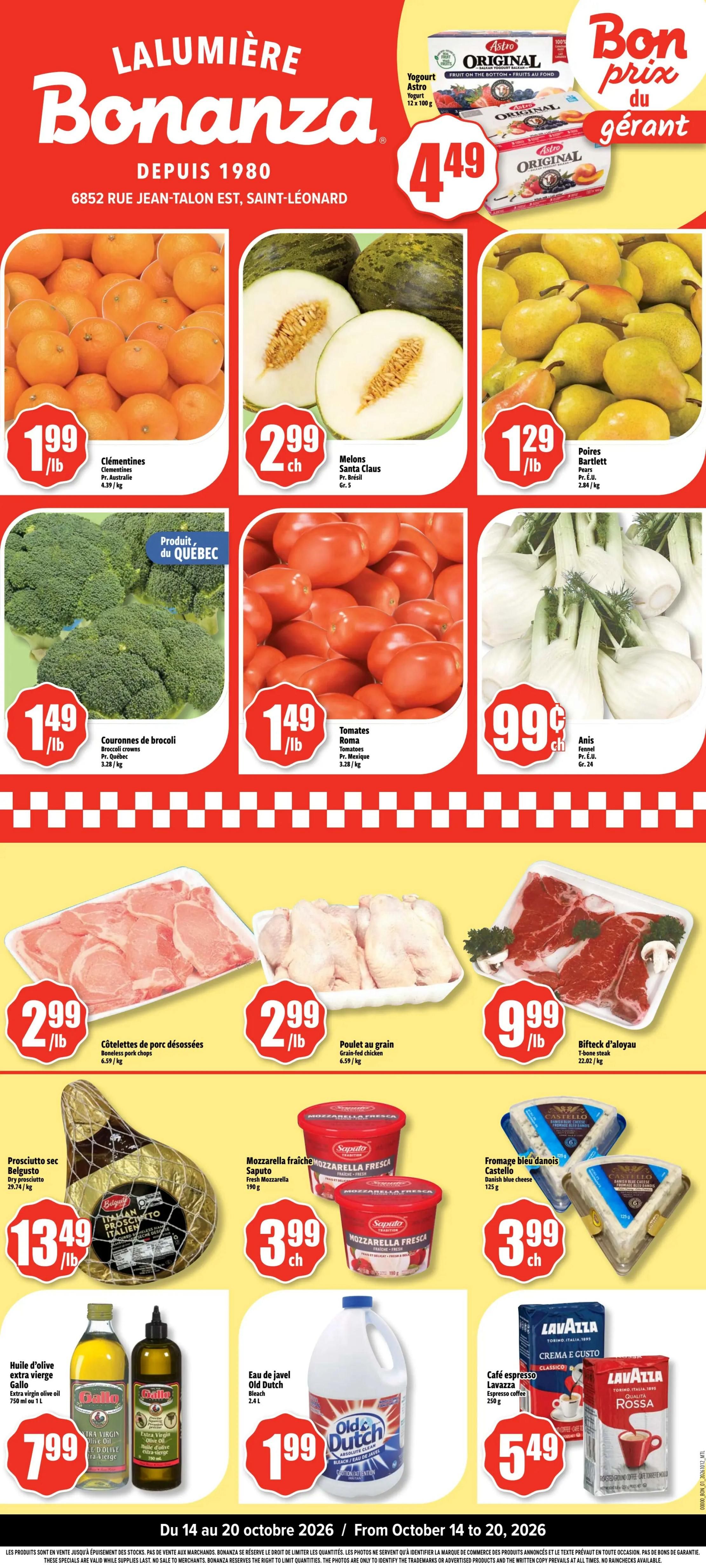 Bonanza Flyer October 14 to 20
