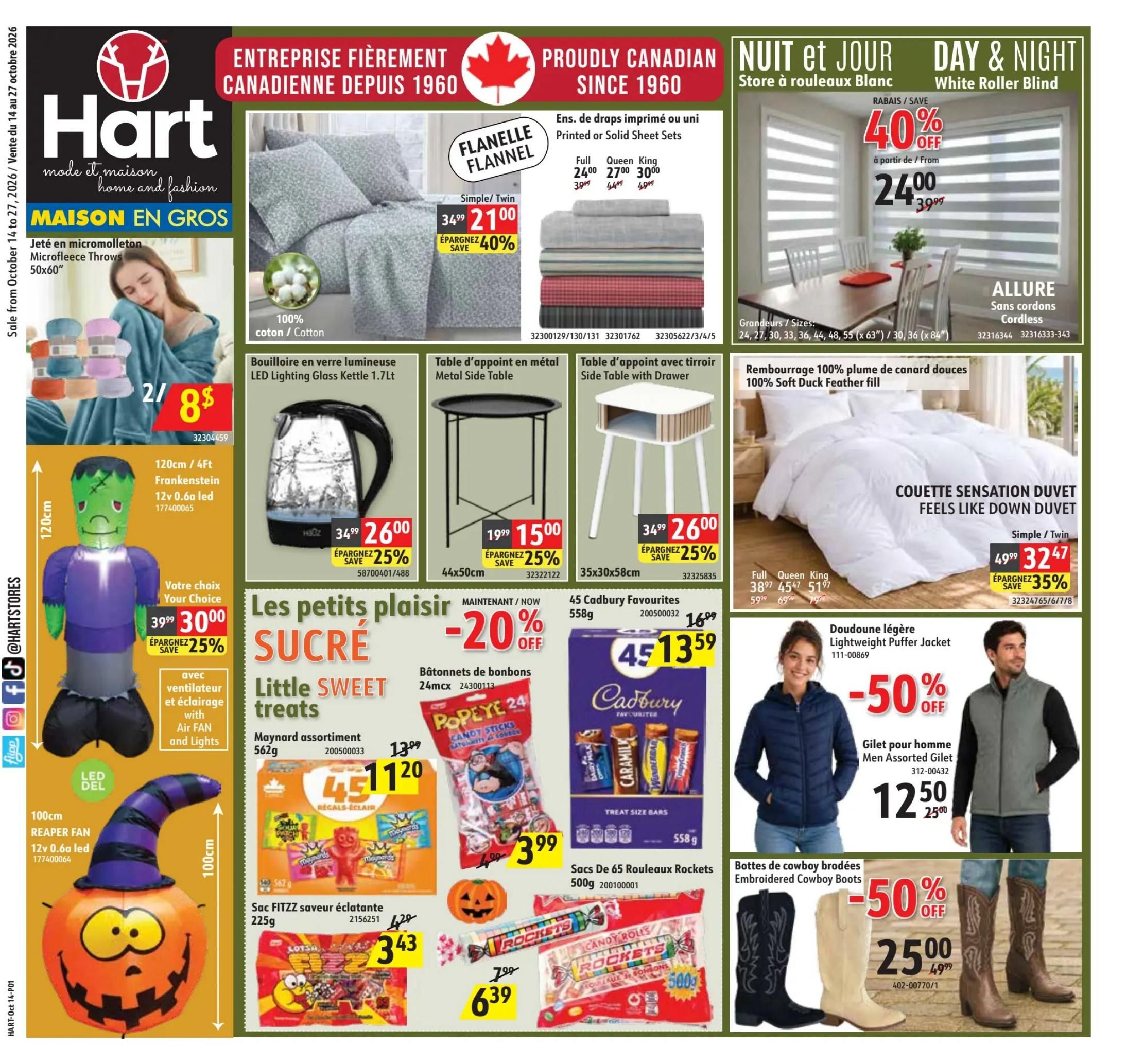 Hart Stores Flyer October 14 to 27