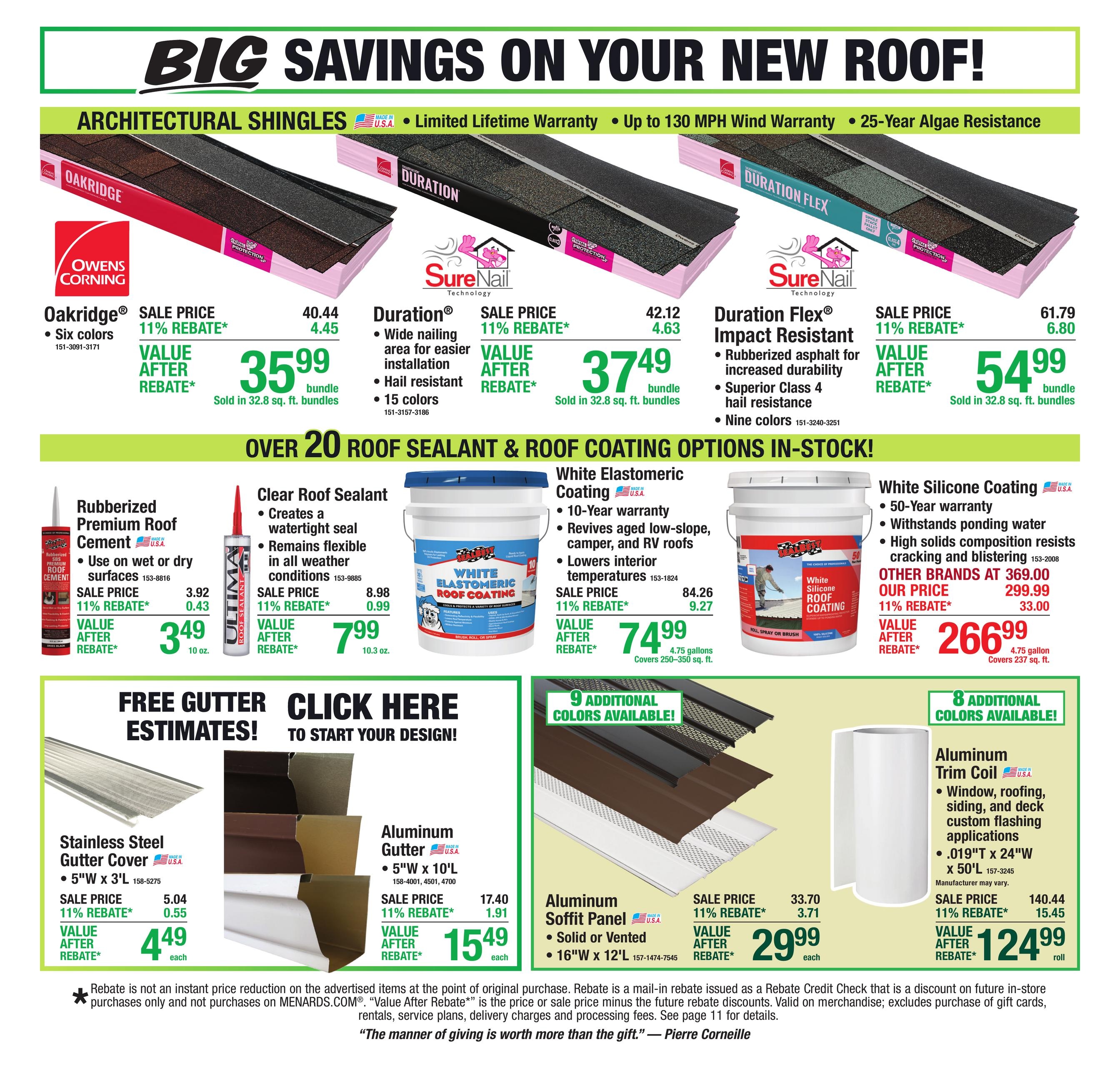 Menards (Princeton-Tiskilwa Area, IL) 11% Rebate Sale Weekly Ad October 7 - 18, 2026