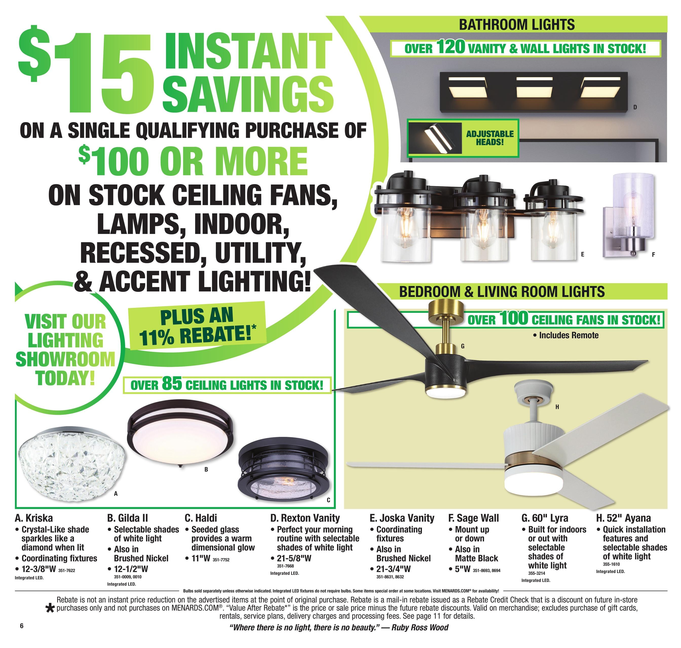 Menards (Princeton-Tiskilwa Area, IL) 11% Rebate Sale Weekly Ad October 7 - 18, 2026