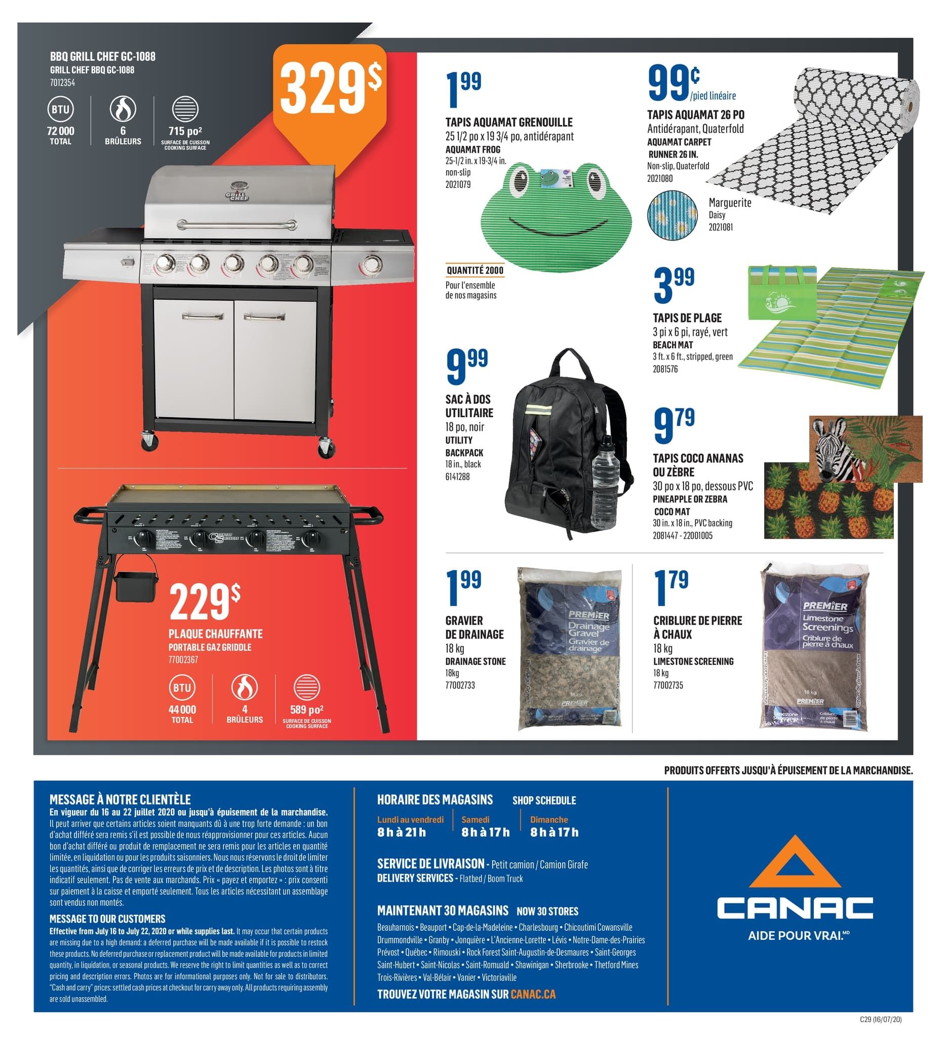 Canac Flyer July 16 to 22
