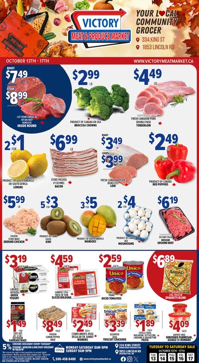 Victory Meat Market Flyer October 13 to 17