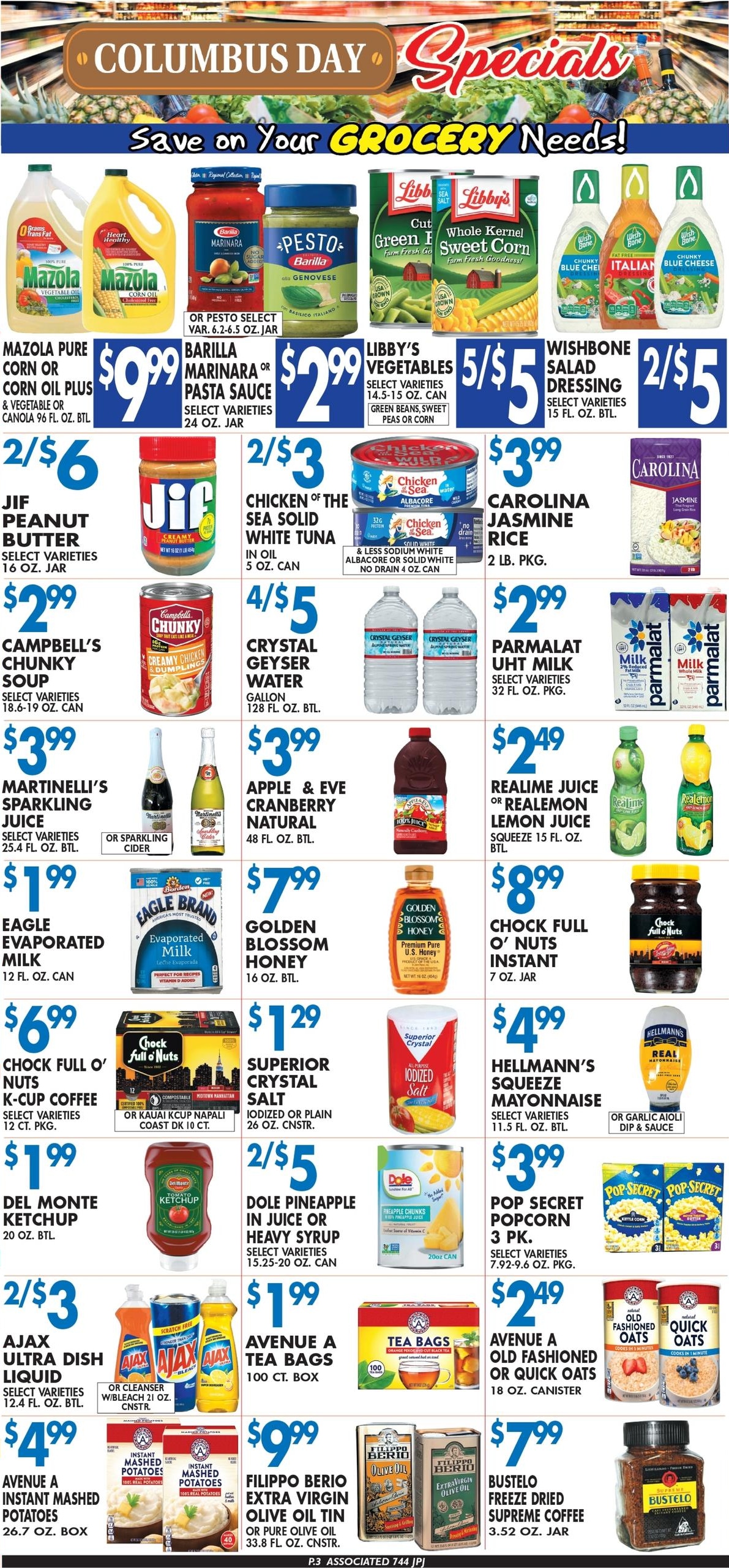 Associated Supermarkets (Glenwood Landing-Greenvale Area, NY) Weekly Ad October 9 - 15, 2026