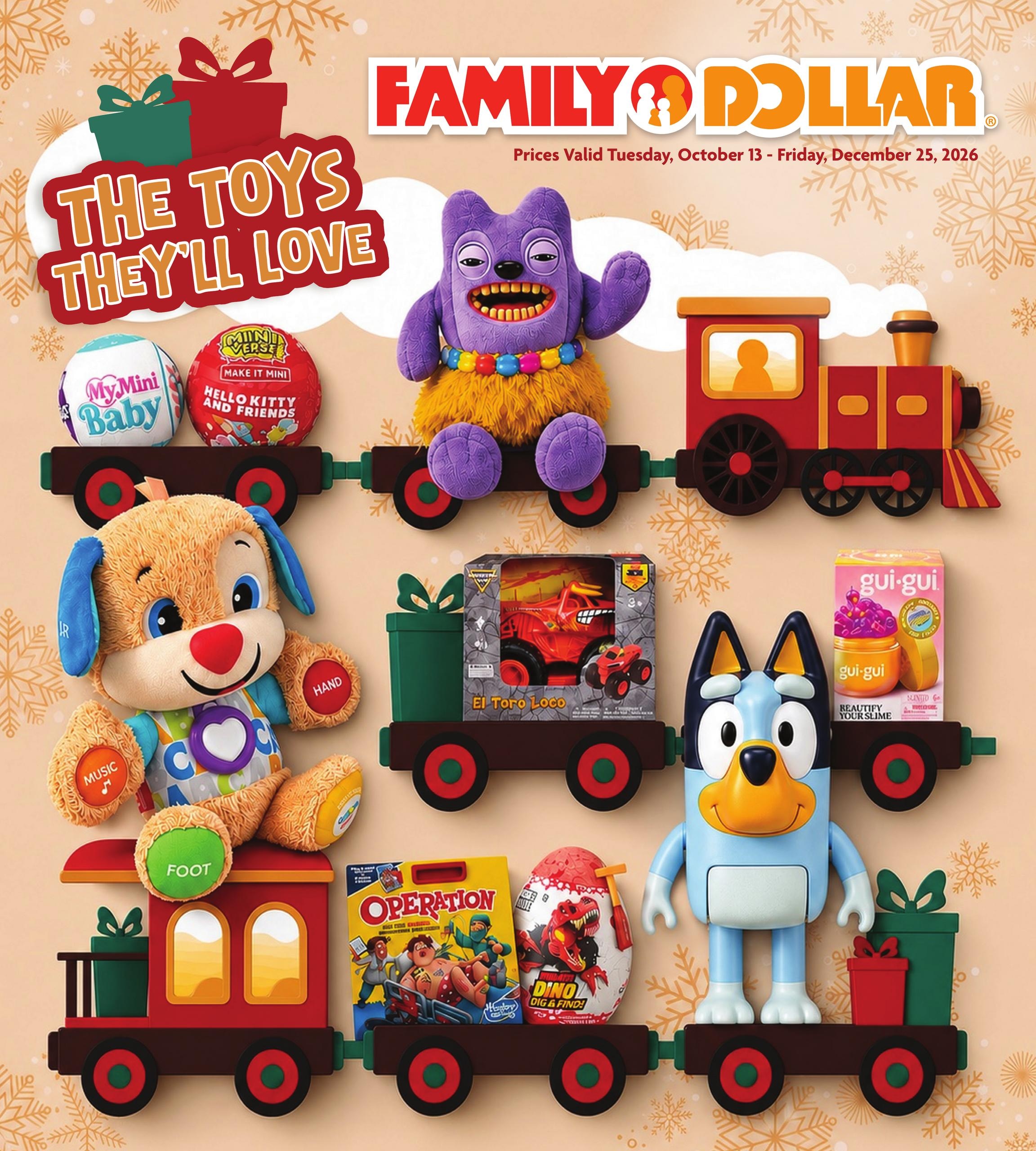 Family Dollar Toy Book Weekly Ad October 13 - December 25, 2026