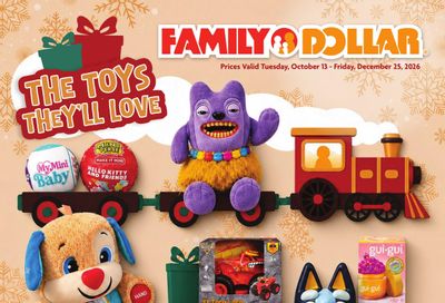 Family Dollar Toy Book Weekly Ad October 13 - December 25, 2026