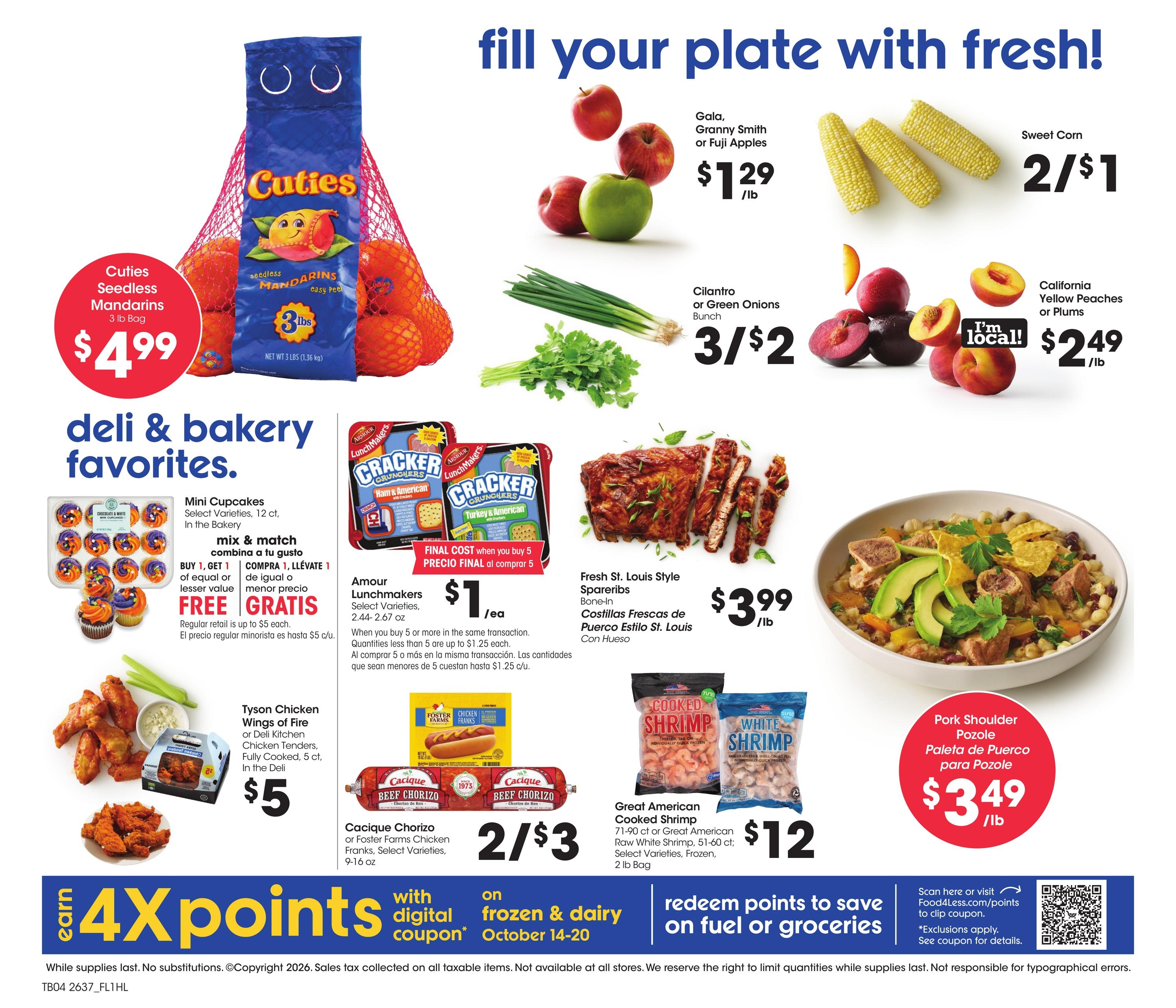 Food 4 Less (Alhambra Area, CA) California Weekly Ad October 14 - 20, 2026