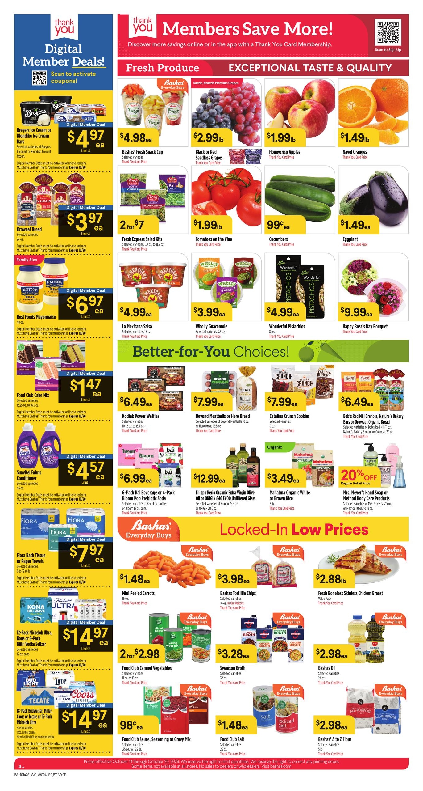 Bashas' (Apache Junction Area, AZ) Next Week’s Weekly Ad October 14 - 20, 2026