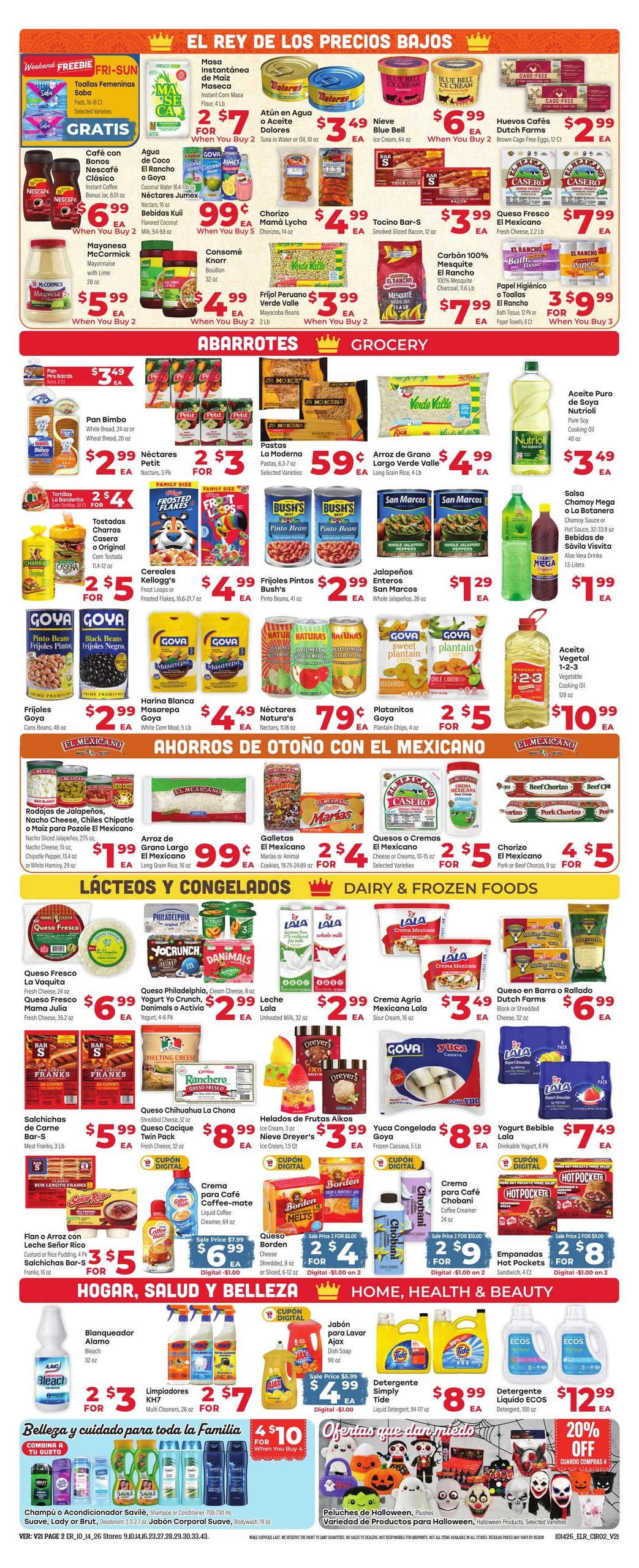 El Rancho Supermercado (Allen Area, TX) Weekly Ad October 14 - 20, 2026