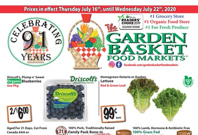 The Garden Basket Flyer July 16 to 22