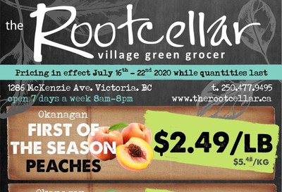 The Root Cellar Flyer July 16 to 22