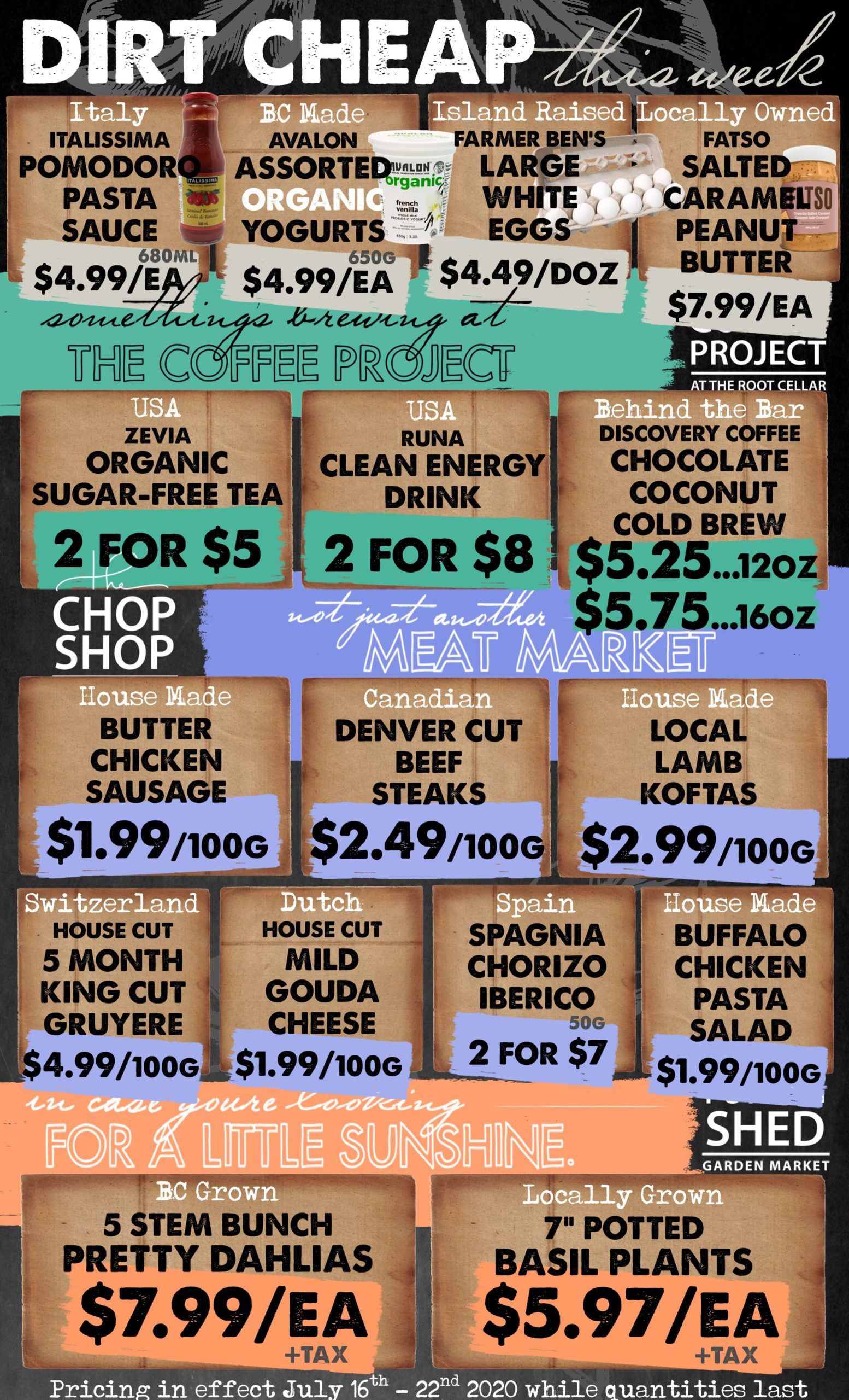 The Root Cellar Flyer July 16 to 22