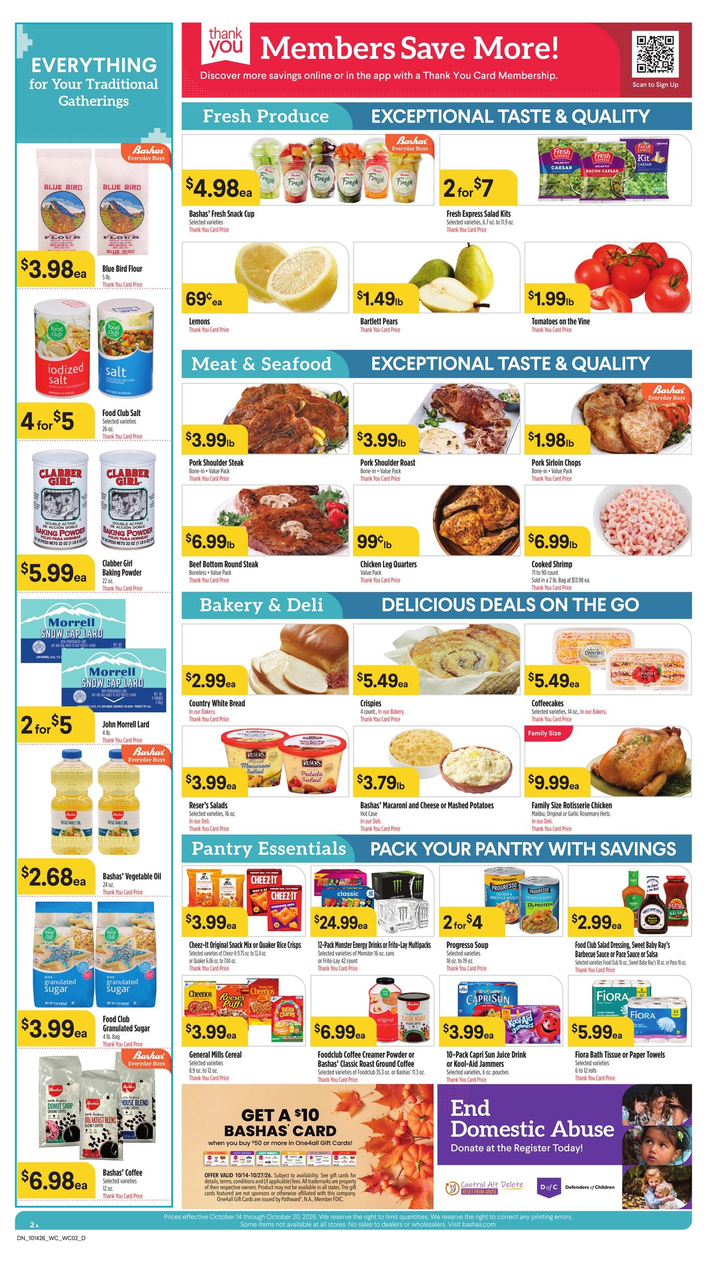 Bashas' (Dennehotso Area, AZ) Next Week’s Weekly Ad October 14 - 20, 2026