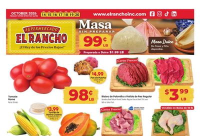 El Rancho Supermercado (Alvin Area, TX) Weekly Ad October 14 - 20, 2026