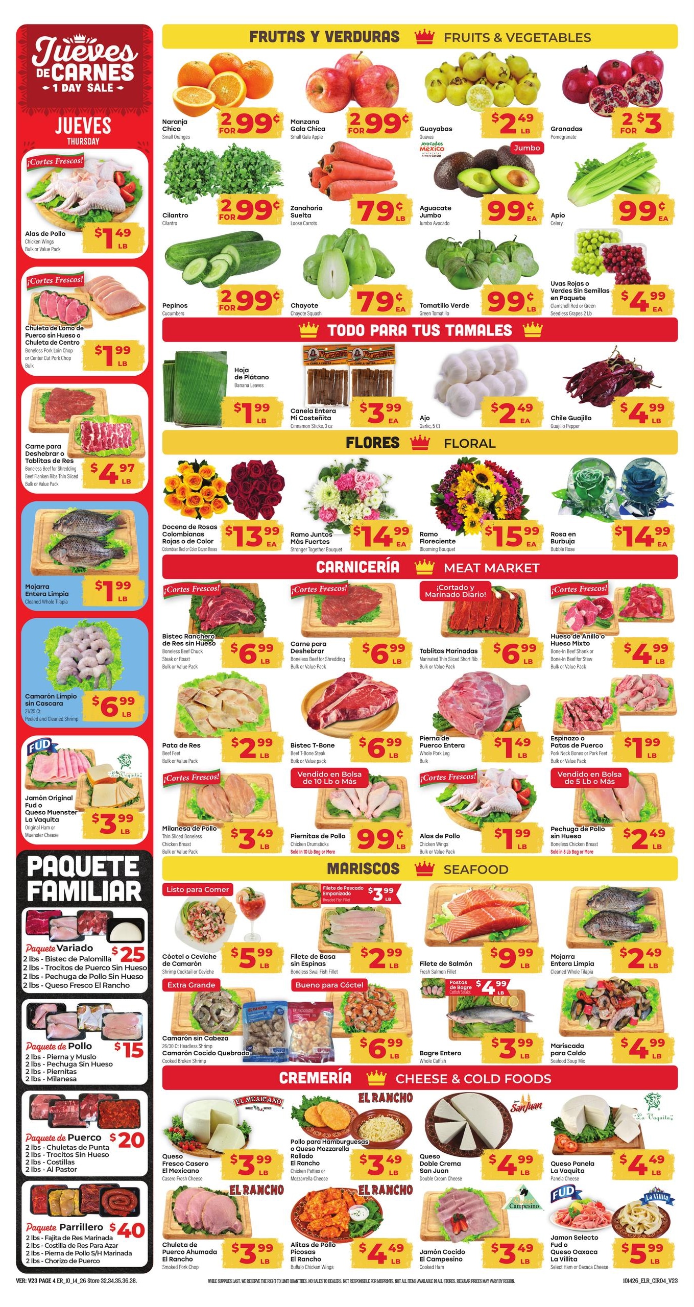 El Rancho Supermercado (Alvin Area, TX) Weekly Ad October 14 - 20, 2026