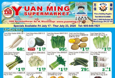 Yuan Ming Supermarket Flyer July 17 to 23