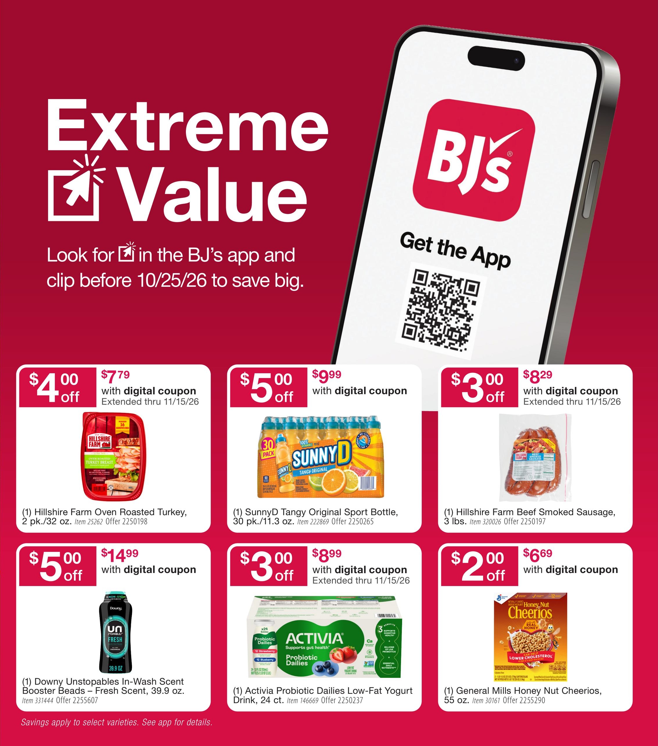 BJ's Wholesale Club Smart Saver Weekly Ad October 13 - November 15, 2026