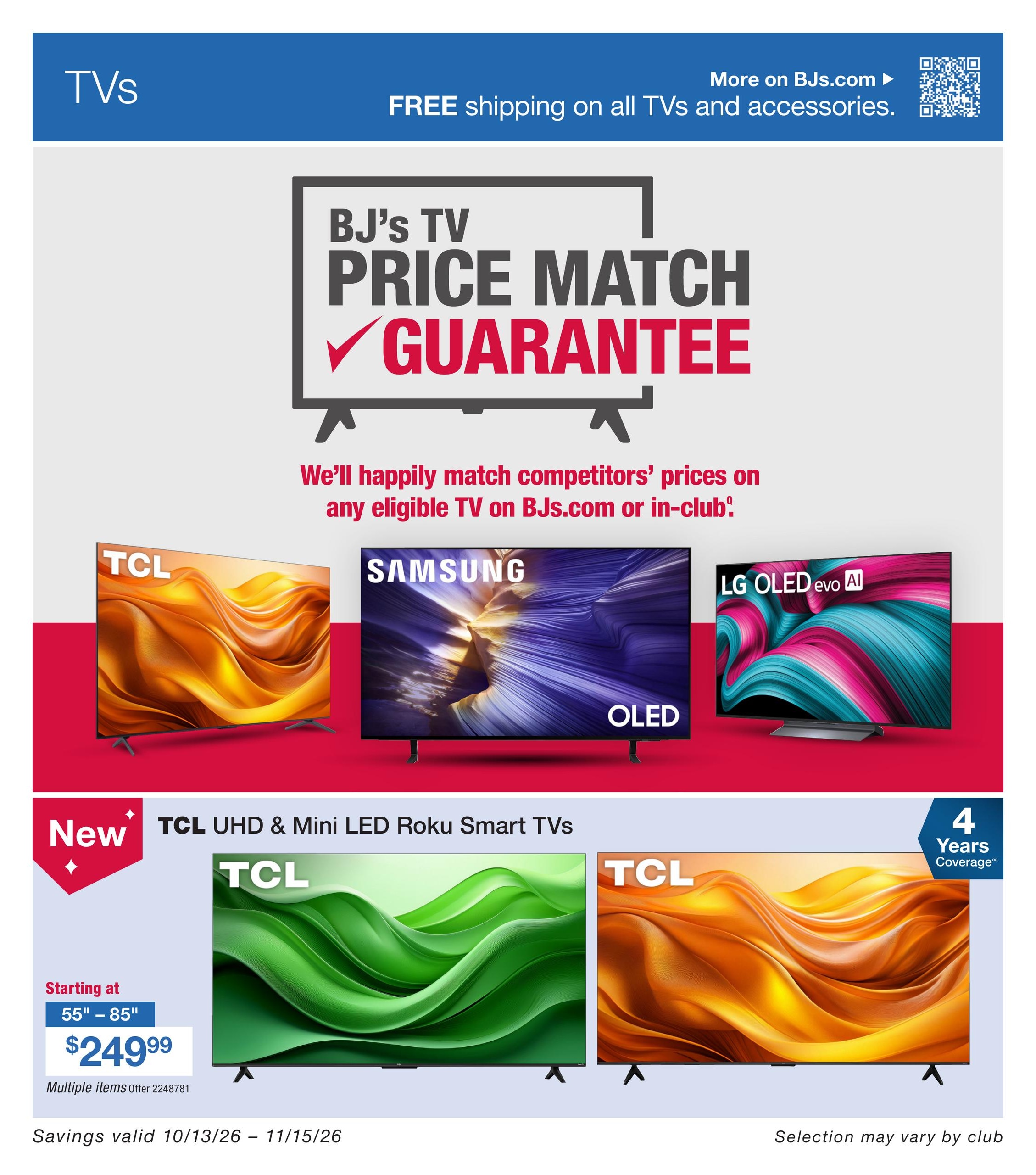 BJ's Wholesale Club Smart Saver Weekly Ad October 13 - November 15, 2026