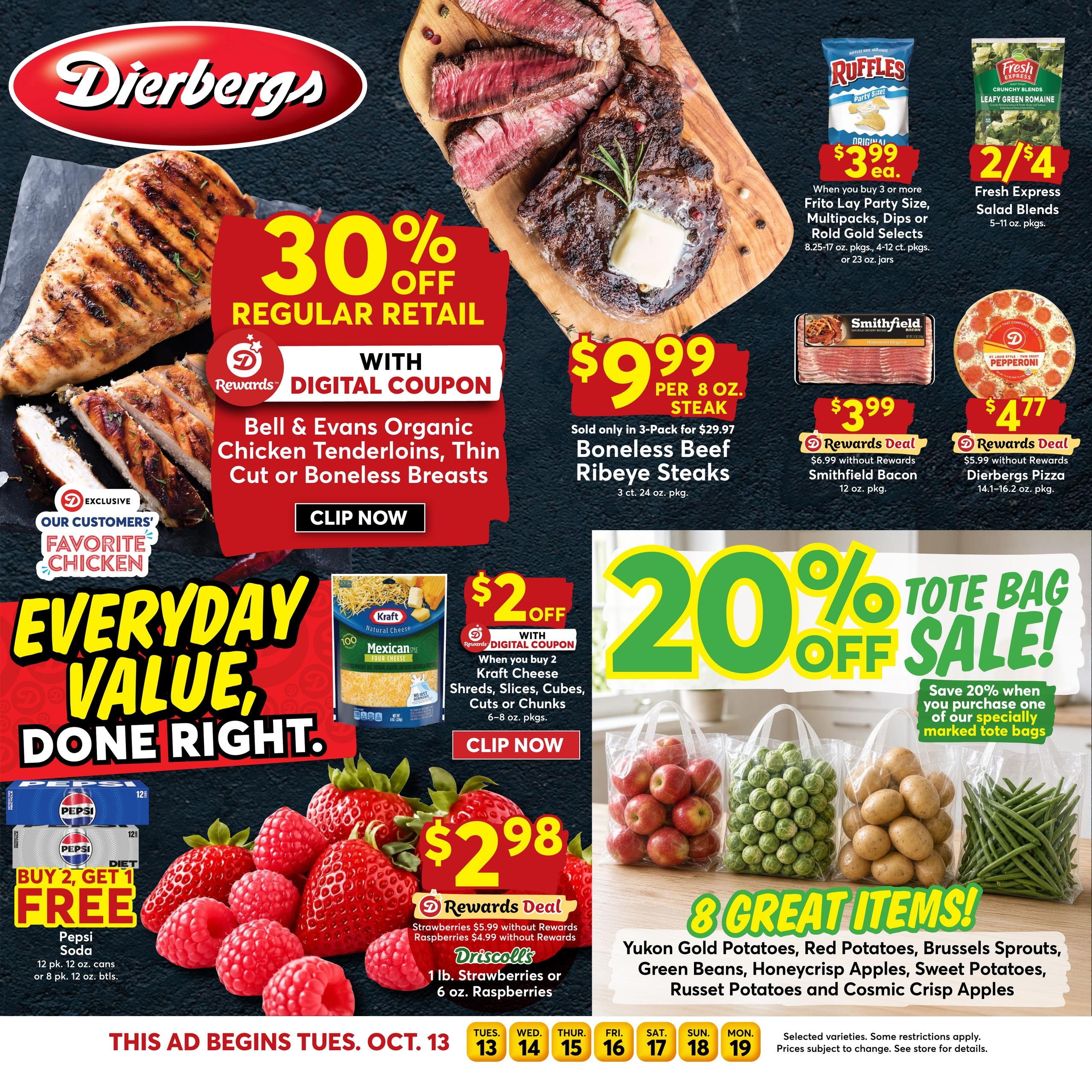 Dierbergs (Cole Camp Area, MO) Weekly Ad October 13 - 19, 2026