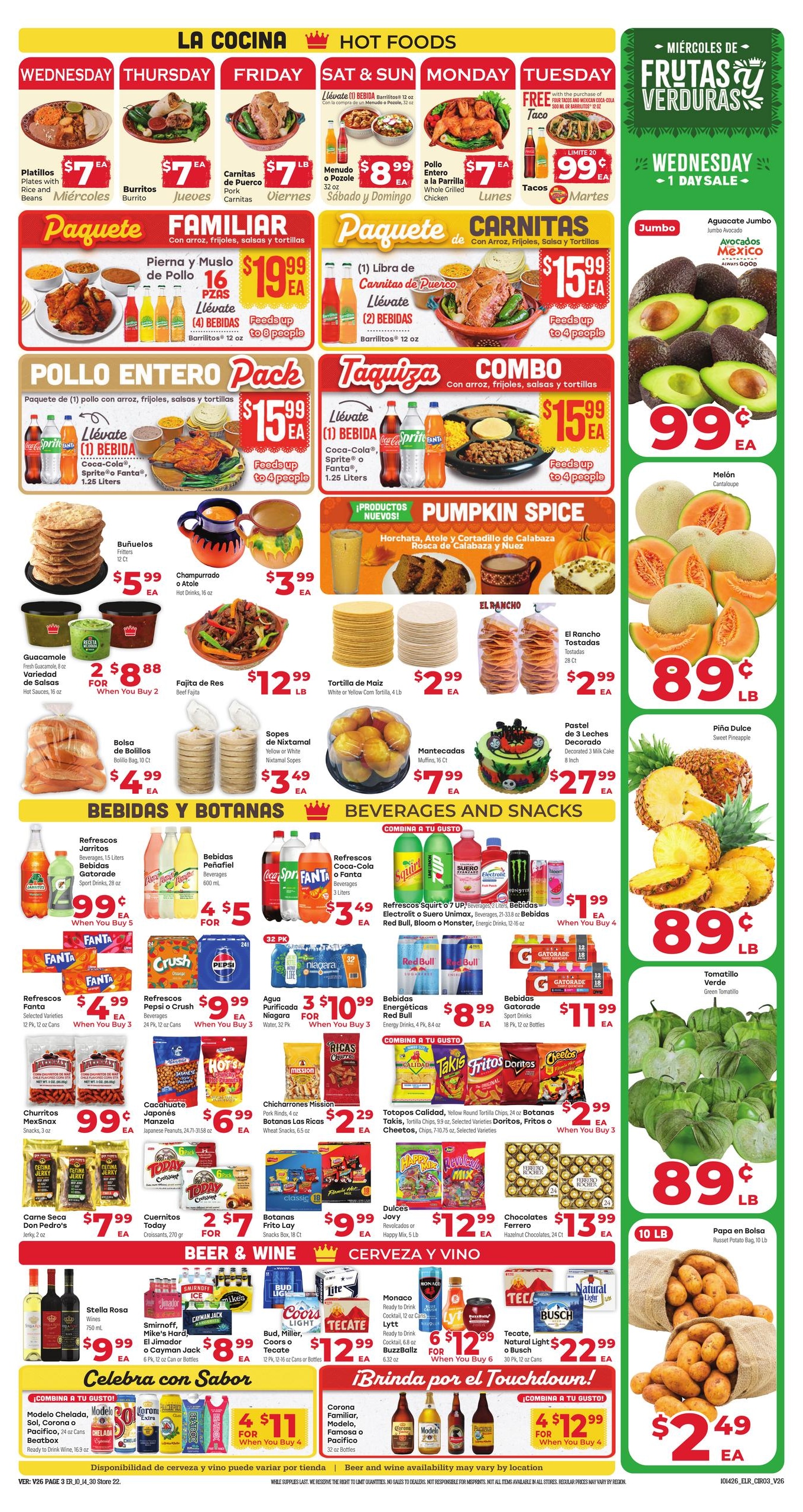 El Rancho Supermercado (Gardendale Area, TX) Weekly Ad October 14 - 20, 2026