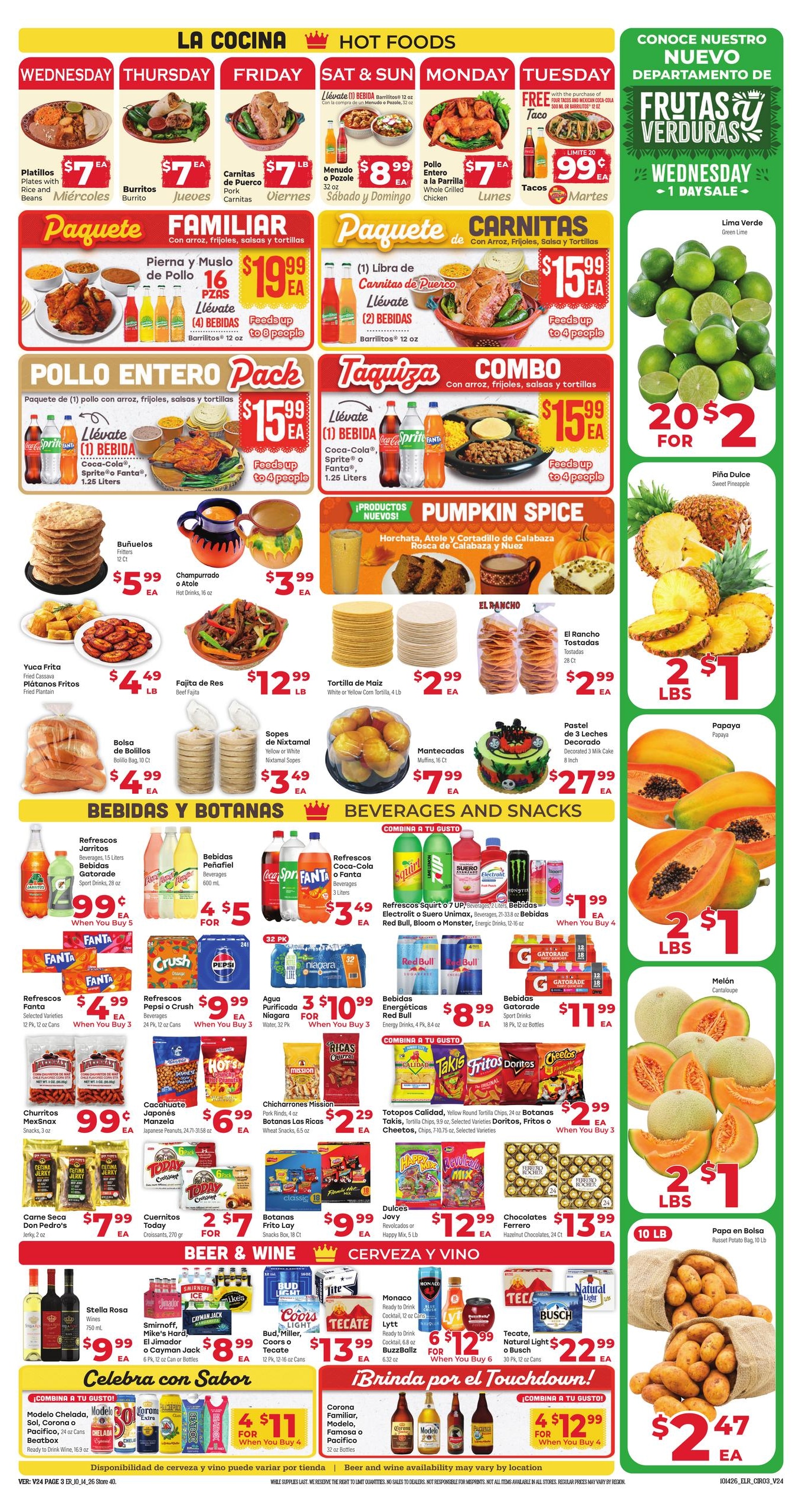 El Rancho Supermercado (Irving Area, TX) Weekly Ad October 14 - 20, 2026