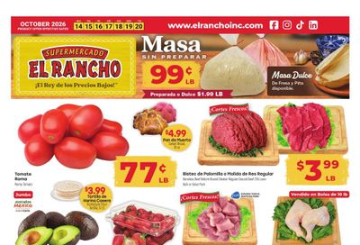 El Rancho Supermercado (Mesquite Area, TX) Weekly Ad October 14 - 20, 2026