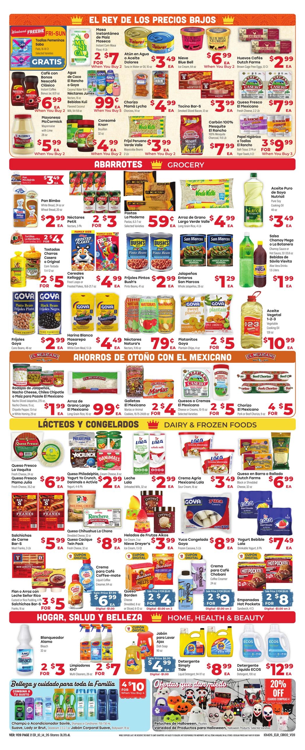 El Rancho Supermercado (New Caney Area, TX) Weekly Ad October 14 - 20, 2026
