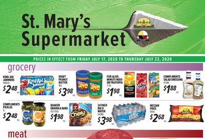 St. Mary's Supermarket Flyer July 17 to 23