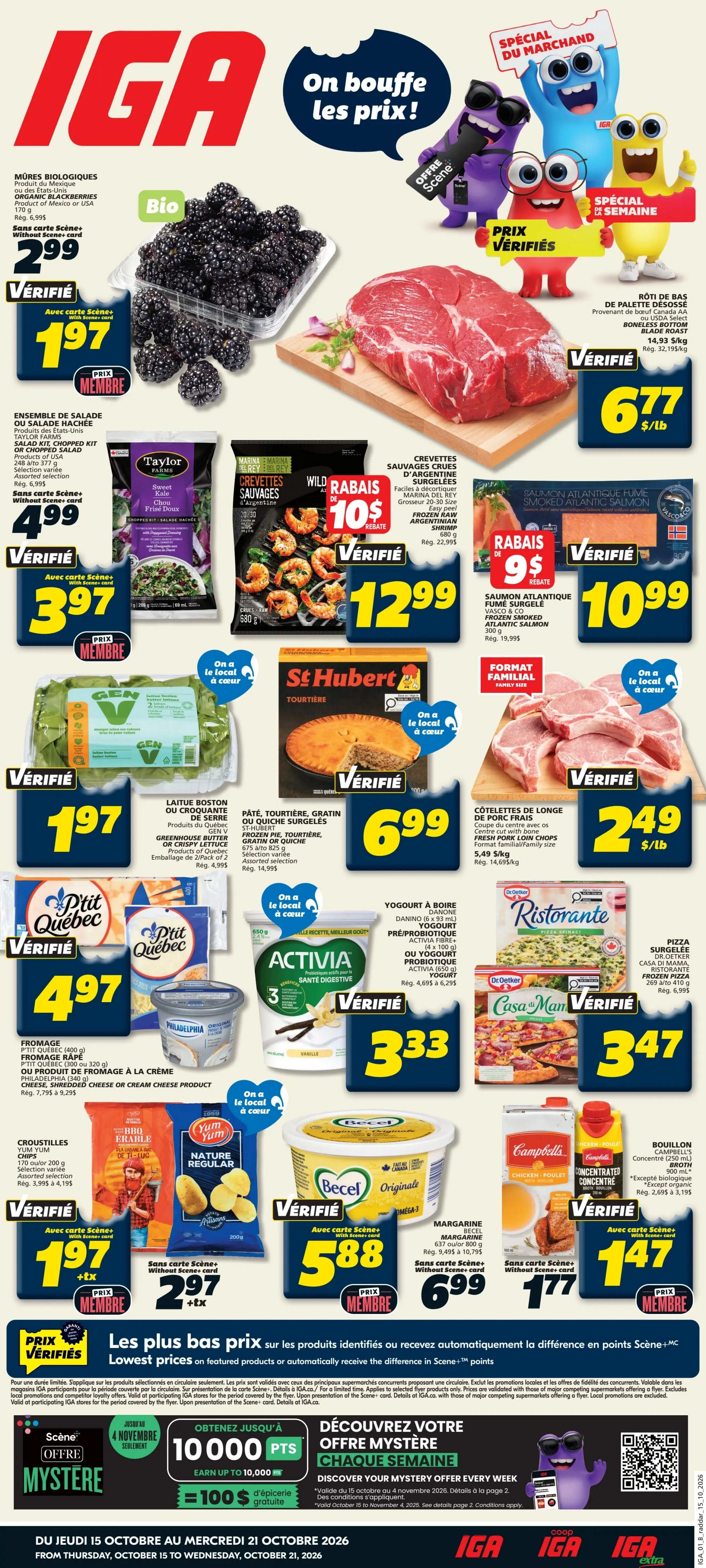 IGA (QC) Flyer October 15 to 21