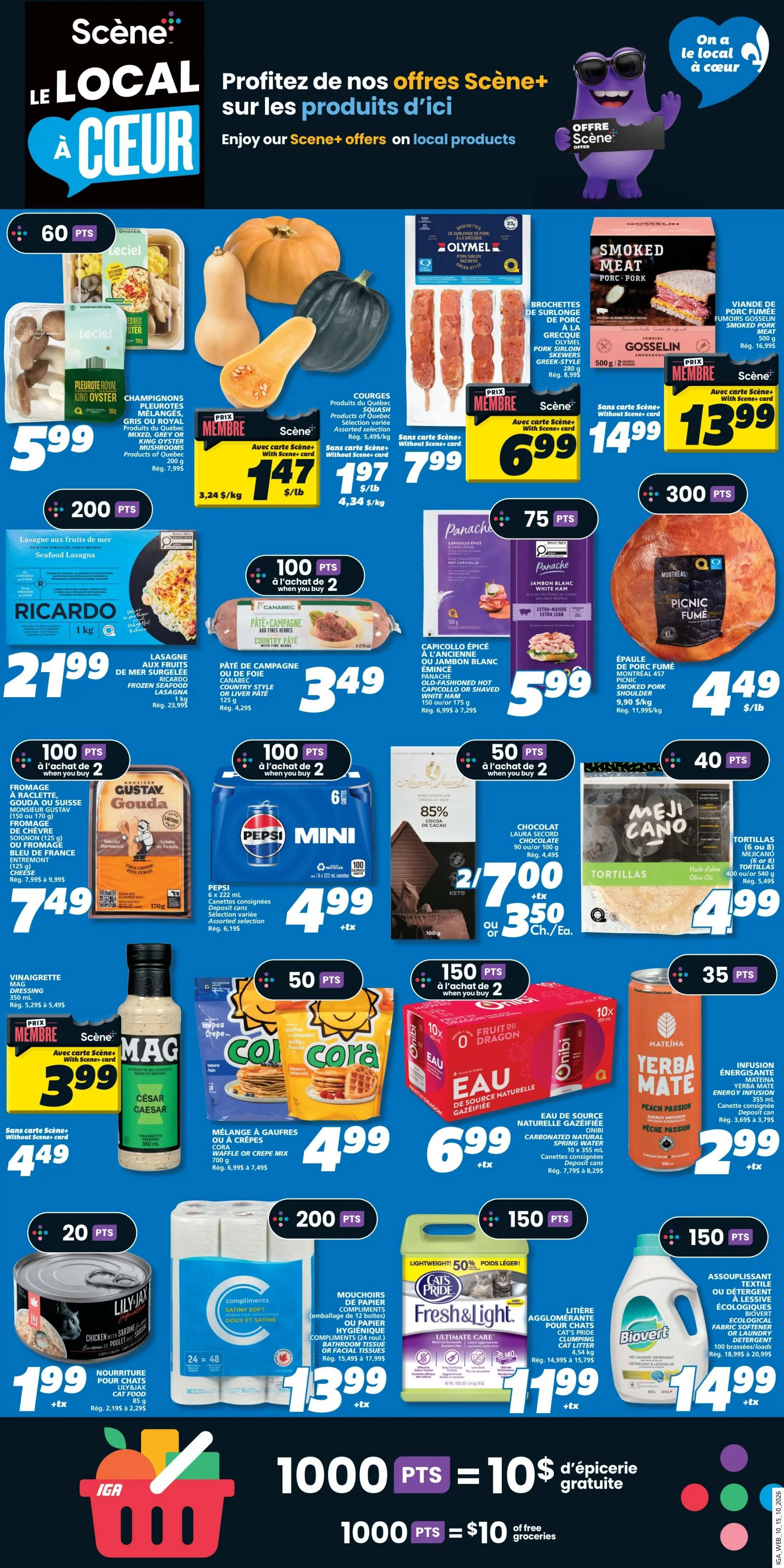 IGA (QC) Flyer October 15 to 21