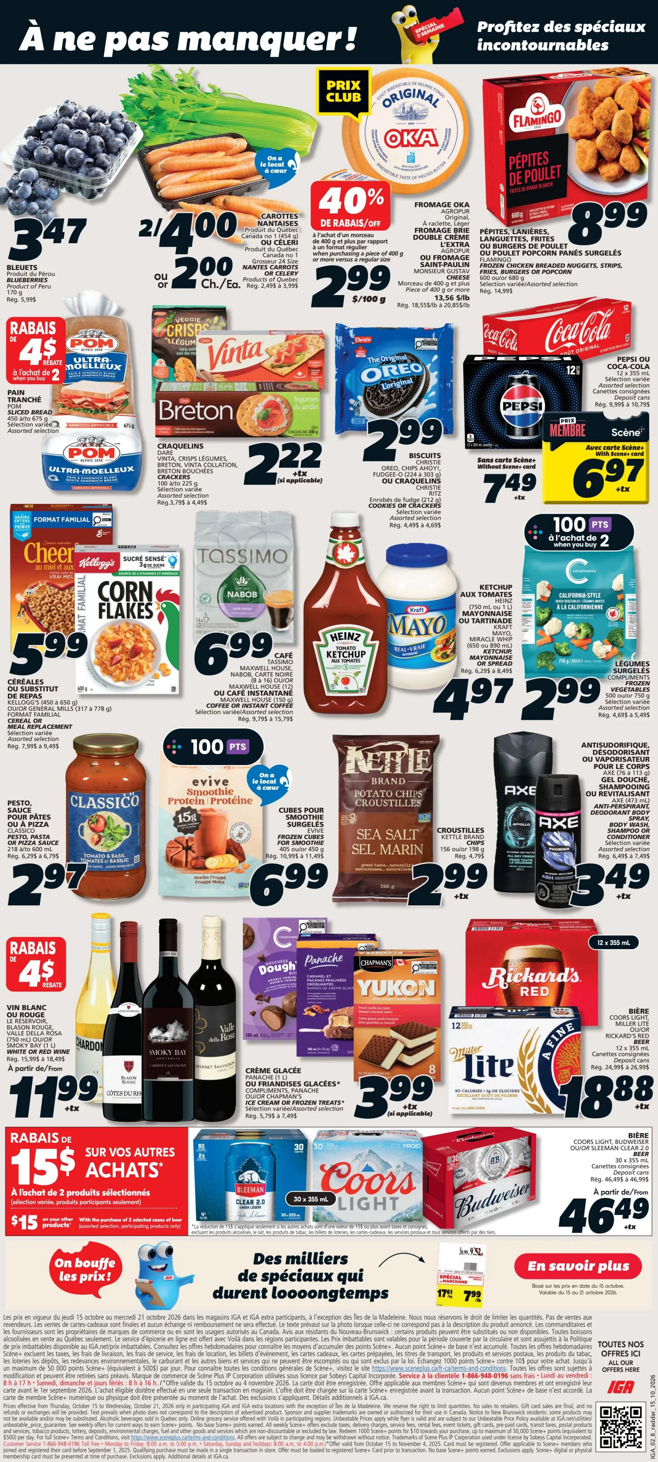 IGA (QC) Flyer October 15 to 21