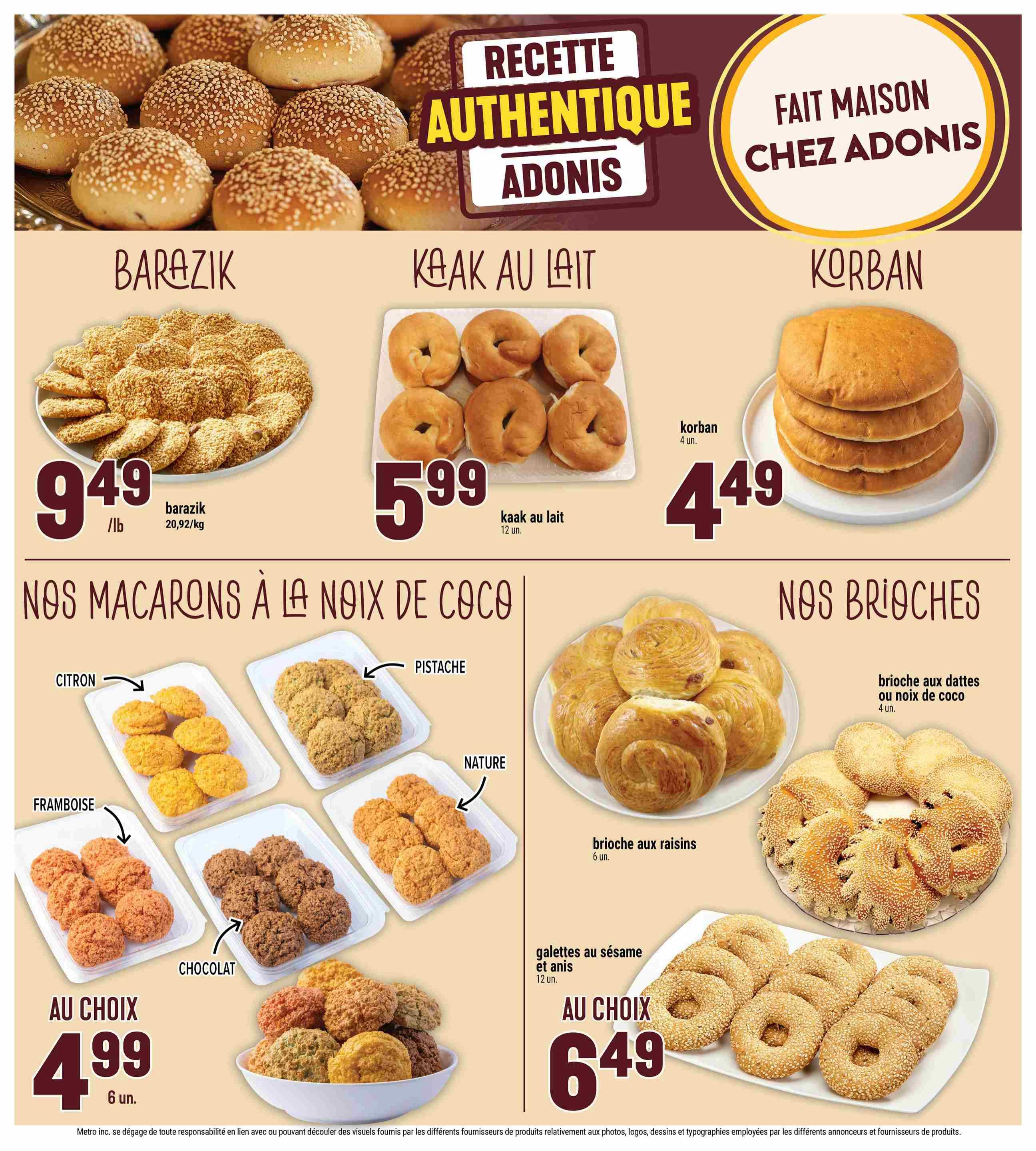 Adonis (QC) Flyer October 15 to 21
