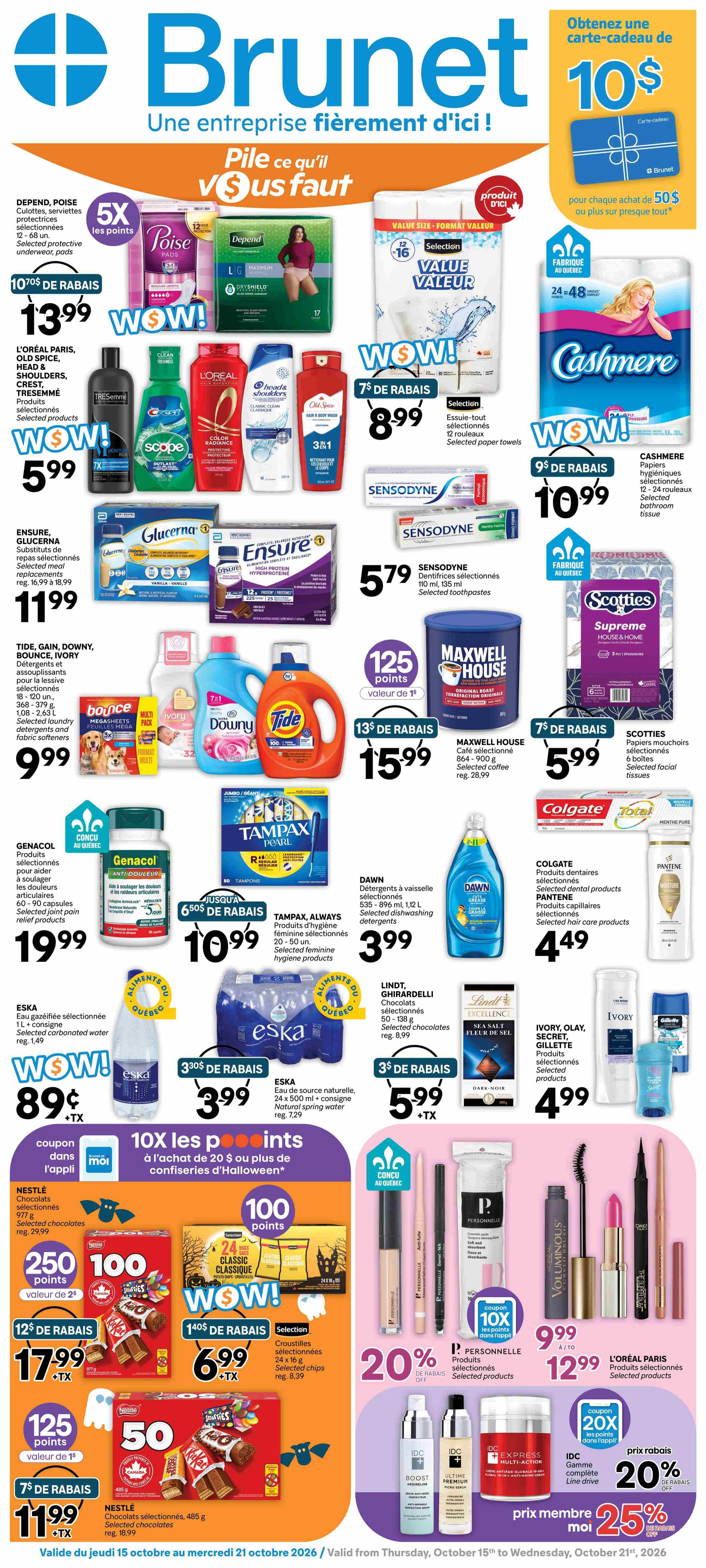 Brunet Flyer October 15 to 21