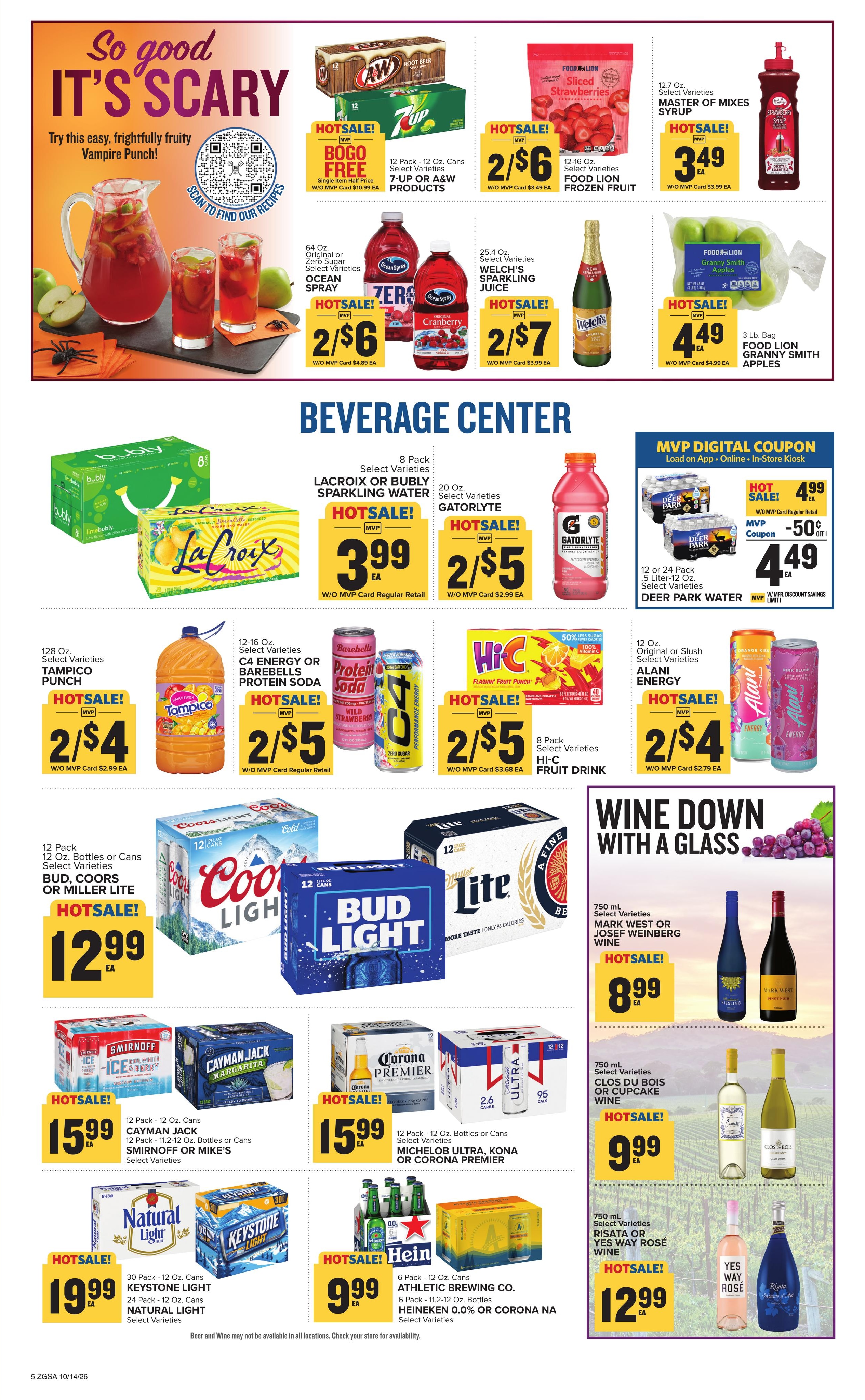 Food Lion (Tallahassee Area, FL) Weekly Ad October 14 - 20, 2026