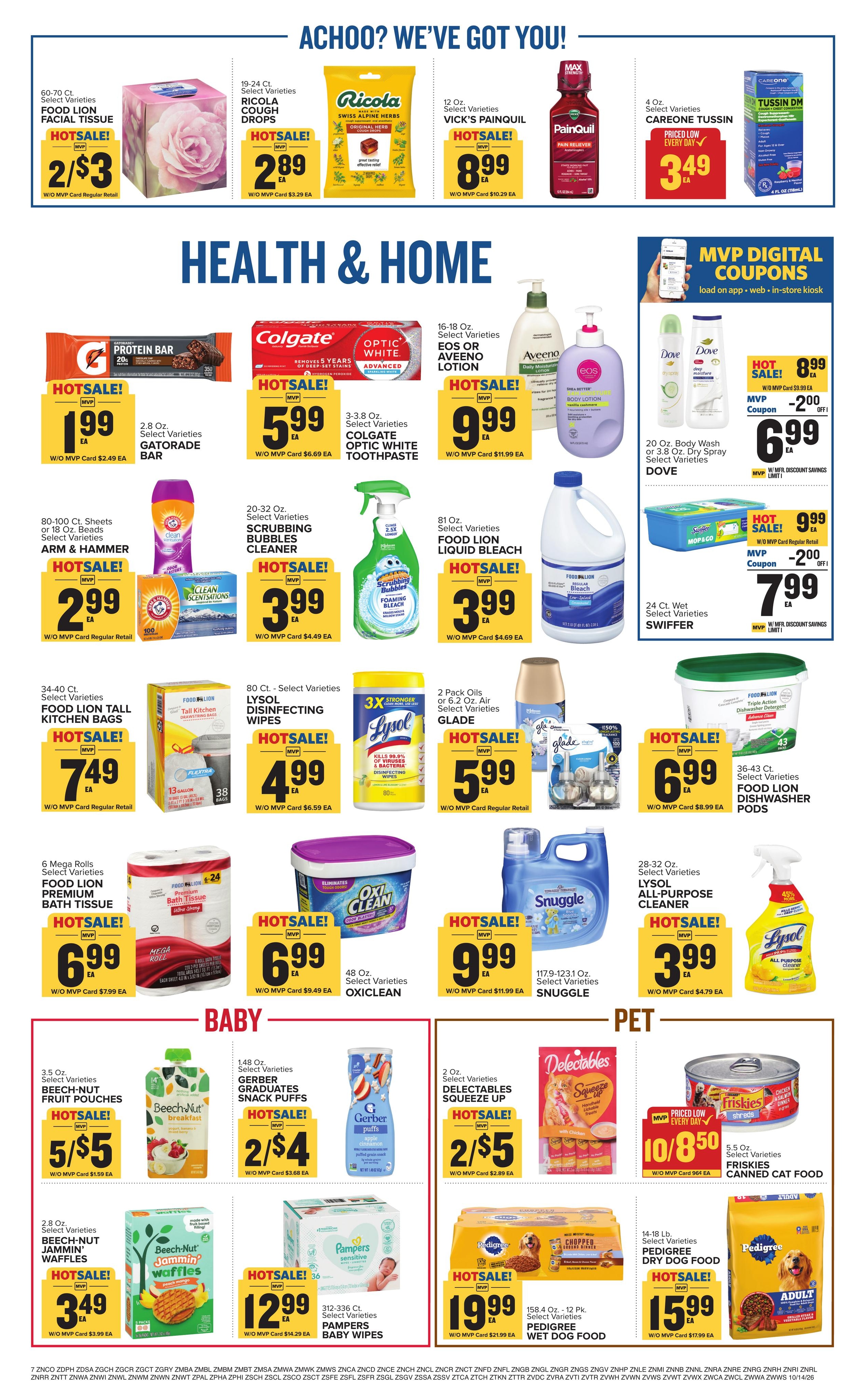 Food Lion (Wilmington Area, NC) Weekly Ad October 14 - 20, 2026