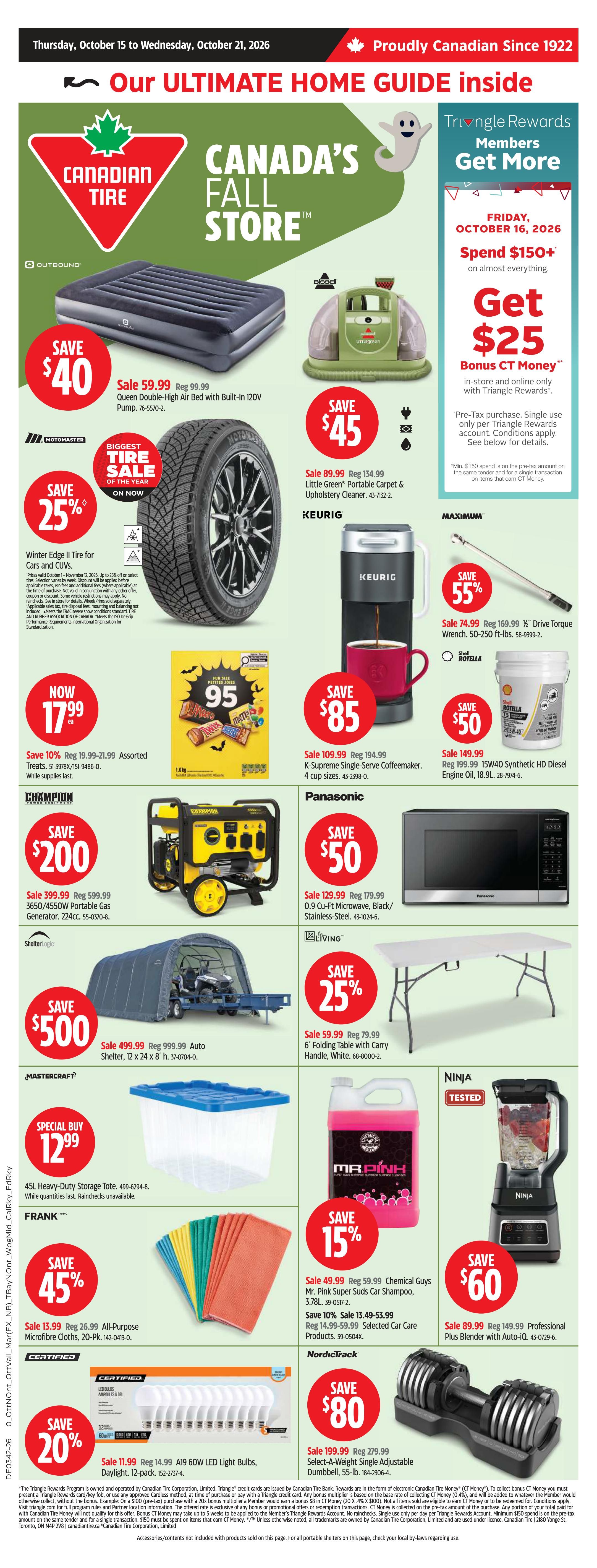 Canadian Tire (Atlantic) Flyer October 15 to 21