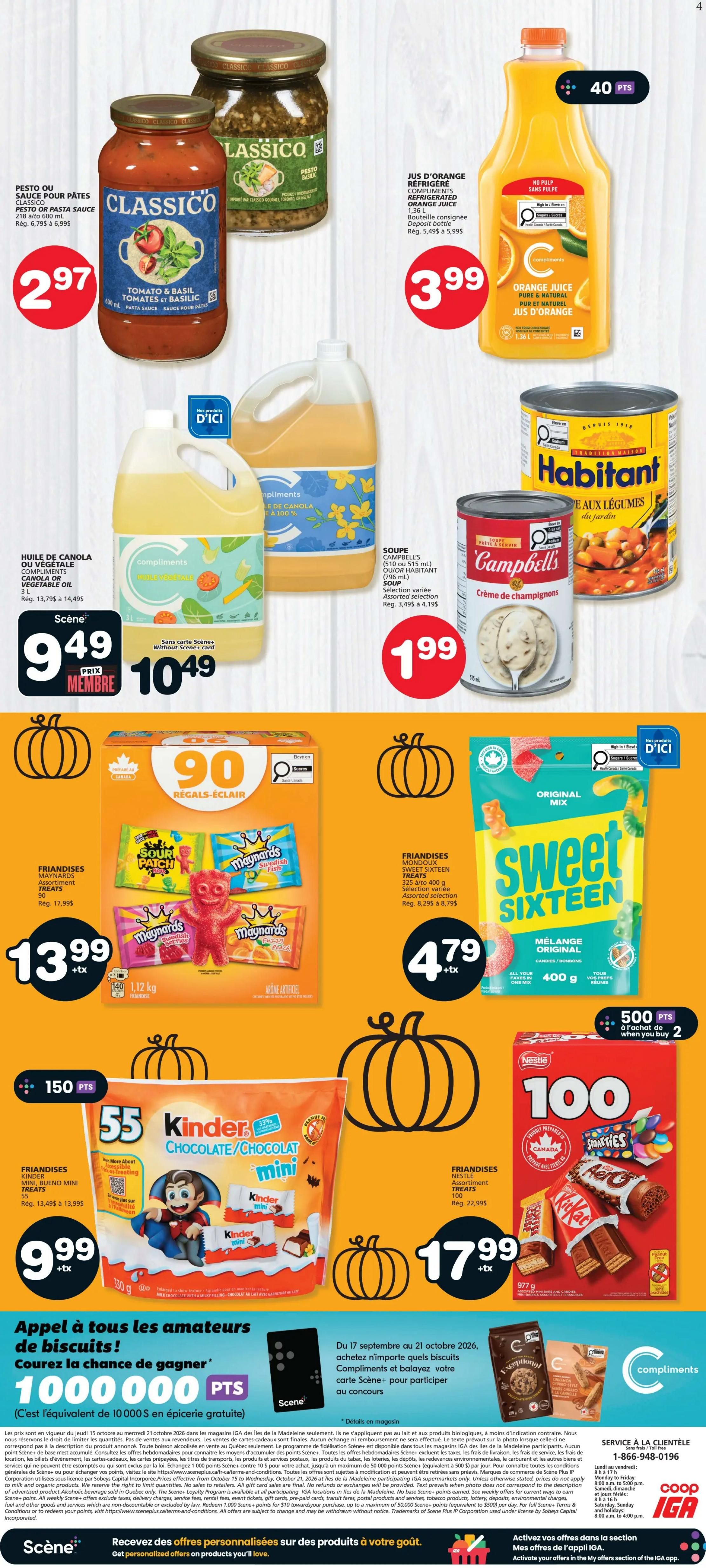 Coop IGA (QC) Flyer October 15 to 21