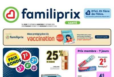 Familiprix Sante Flyer October 15 to 21