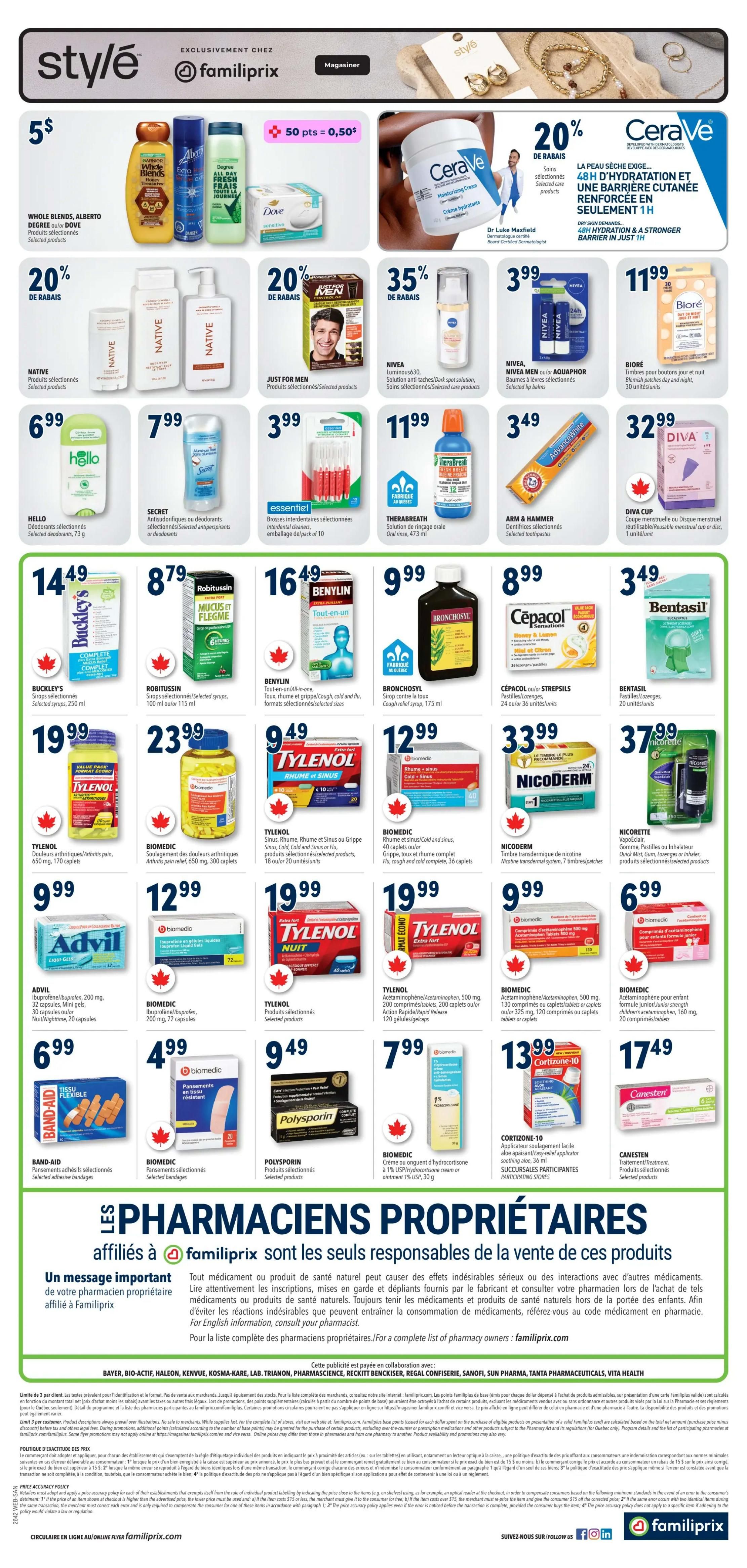Familiprix Sante Flyer October 15 to 21