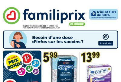 Familiprix Clinique Flyer October 15 to 21