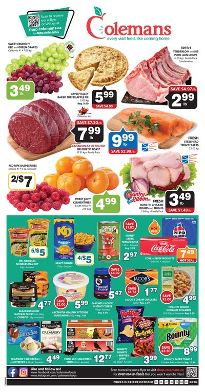 Coleman's Flyer October 15 to 21