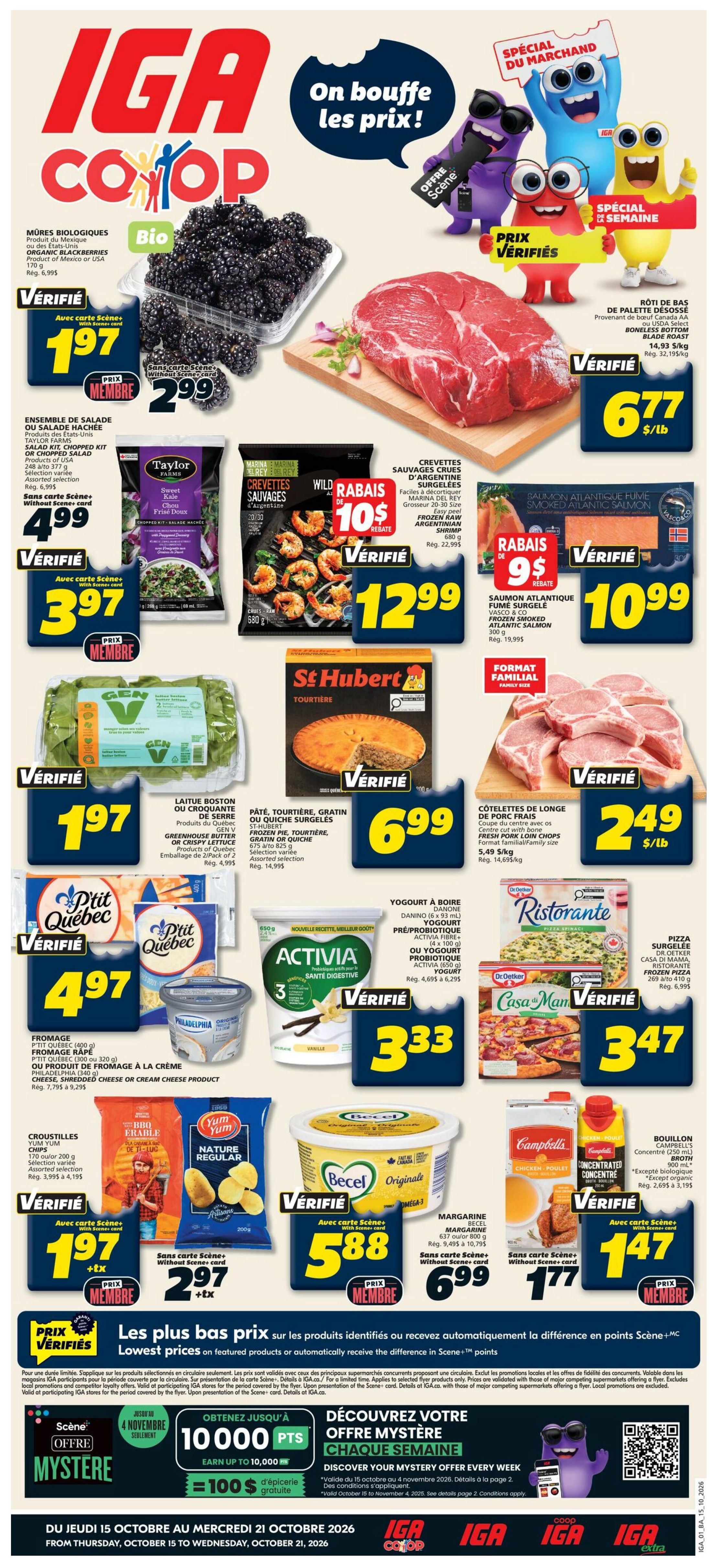IGA (NB) Flyer October 15 to 21